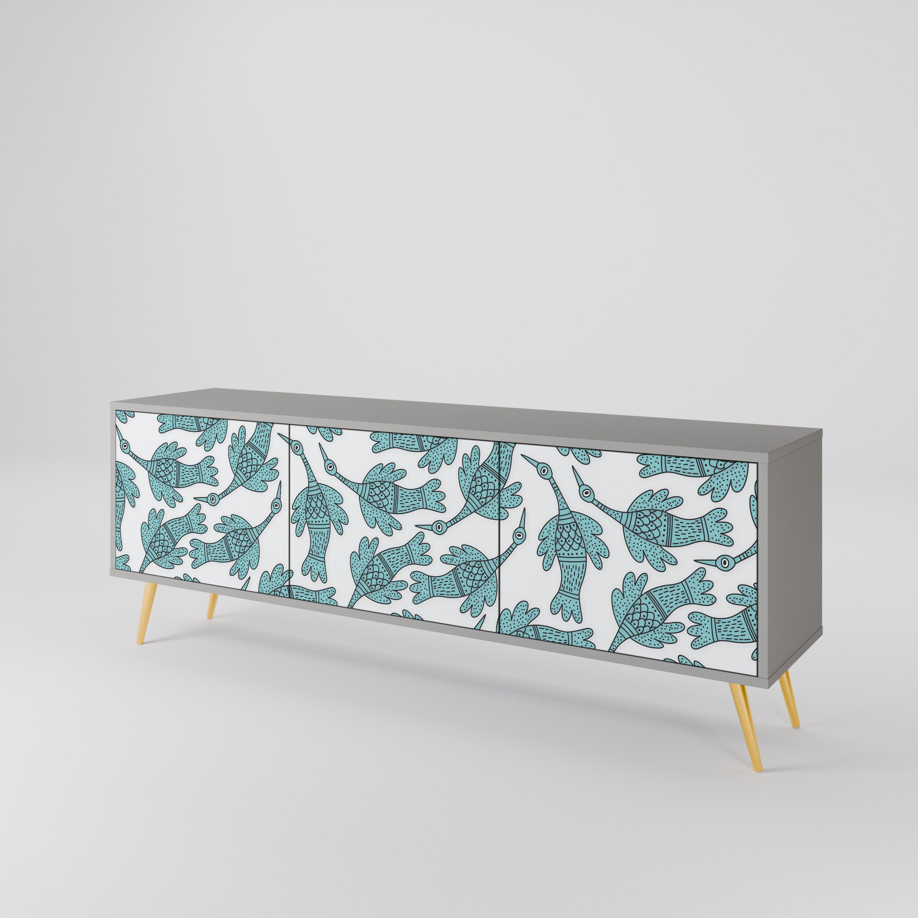 WATERSPOUT SONGIBIRD 3-Door TV Cabinet