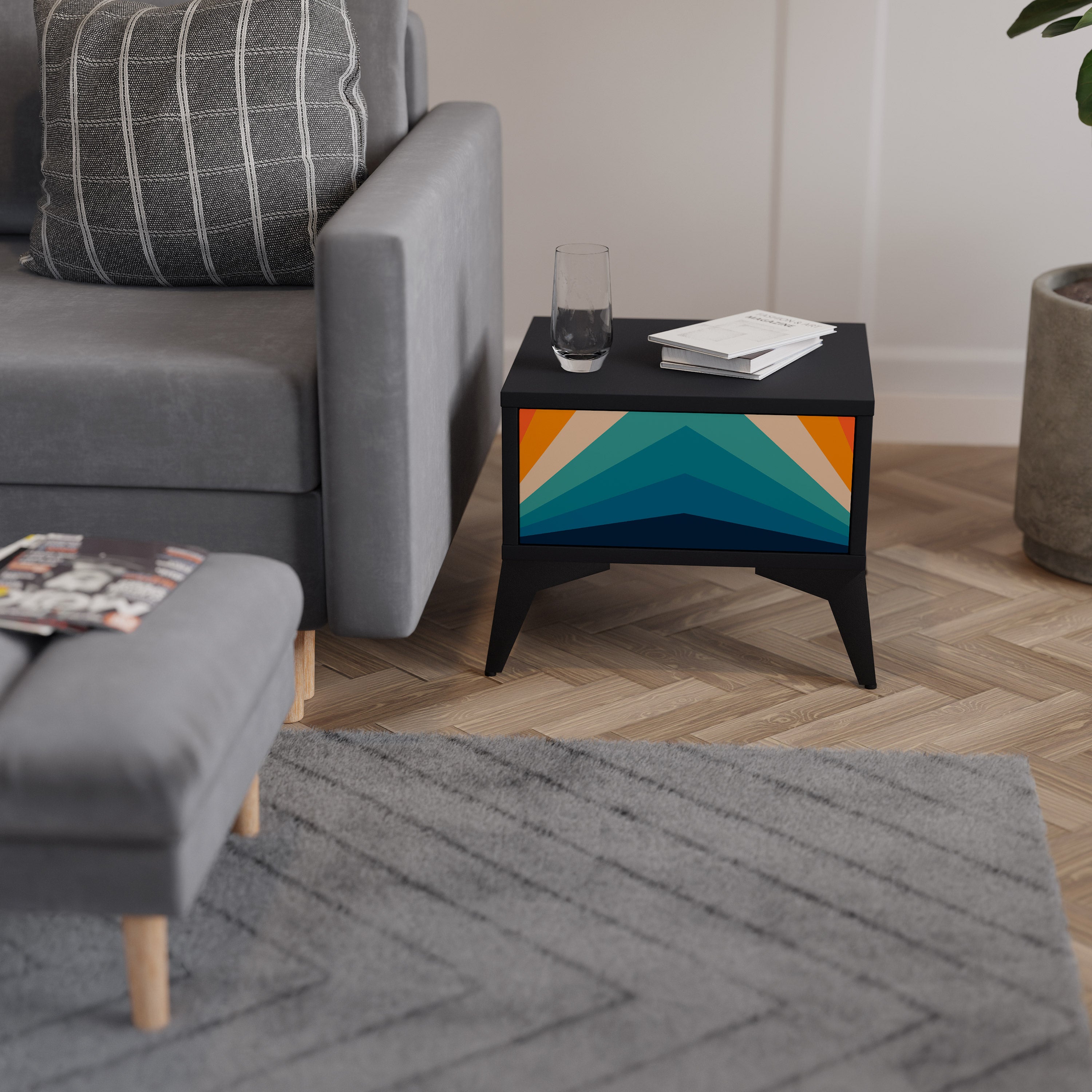 PRISM CONCUSSION Nightstand