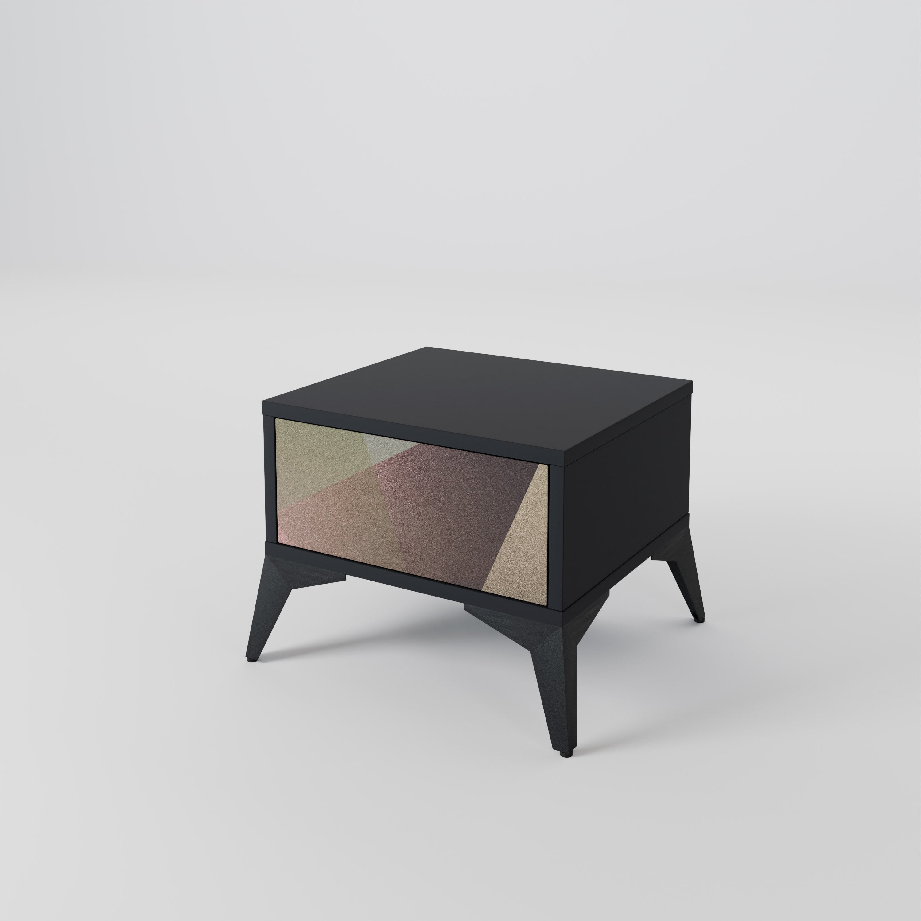 BEIGE GEOMETRY Nightstand