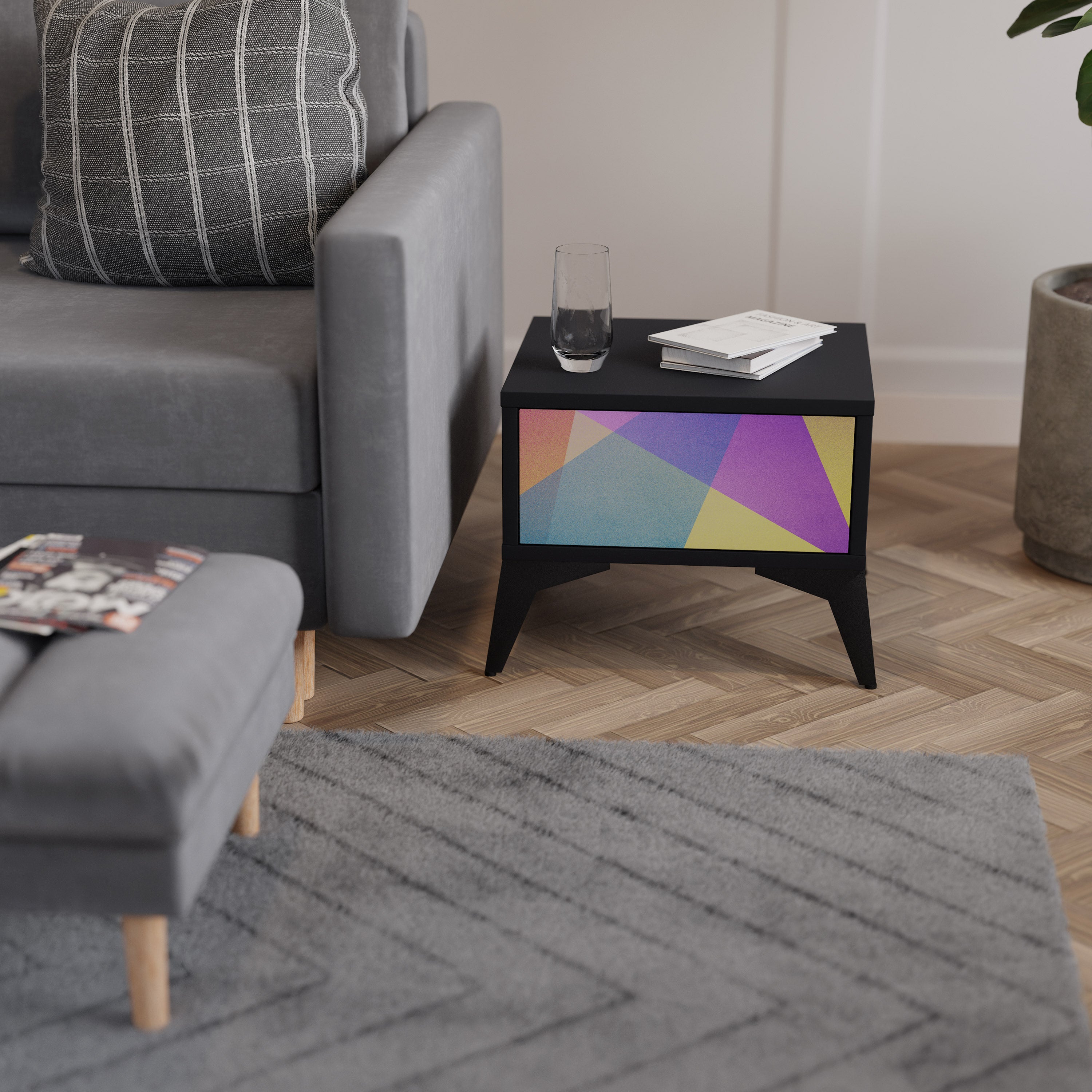 BRIGHT GEOMETRY Nightstand