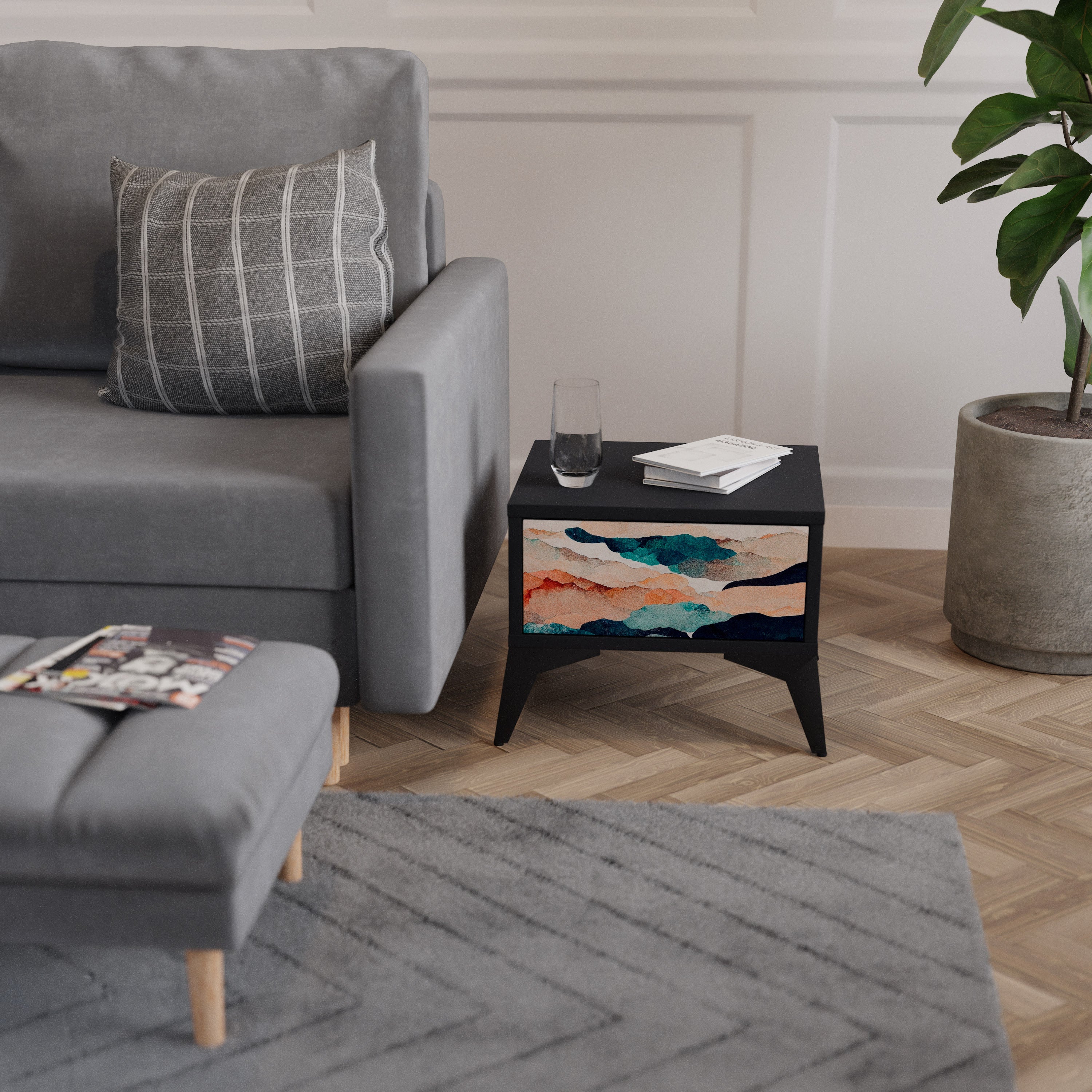 ABSTRACT LANDSCAPE Noční stolek