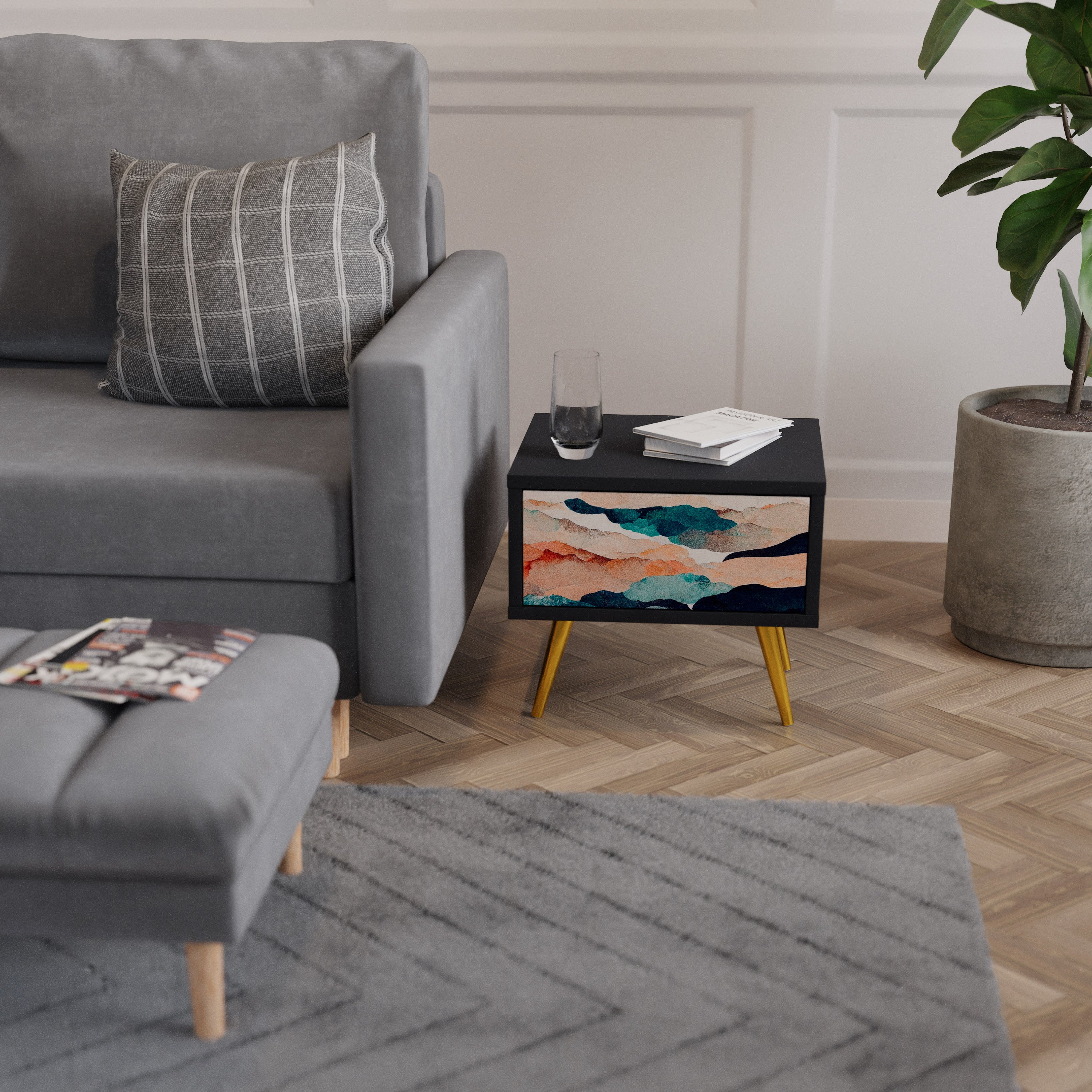 ABSTRACT LANDSCAPE Noční stolek