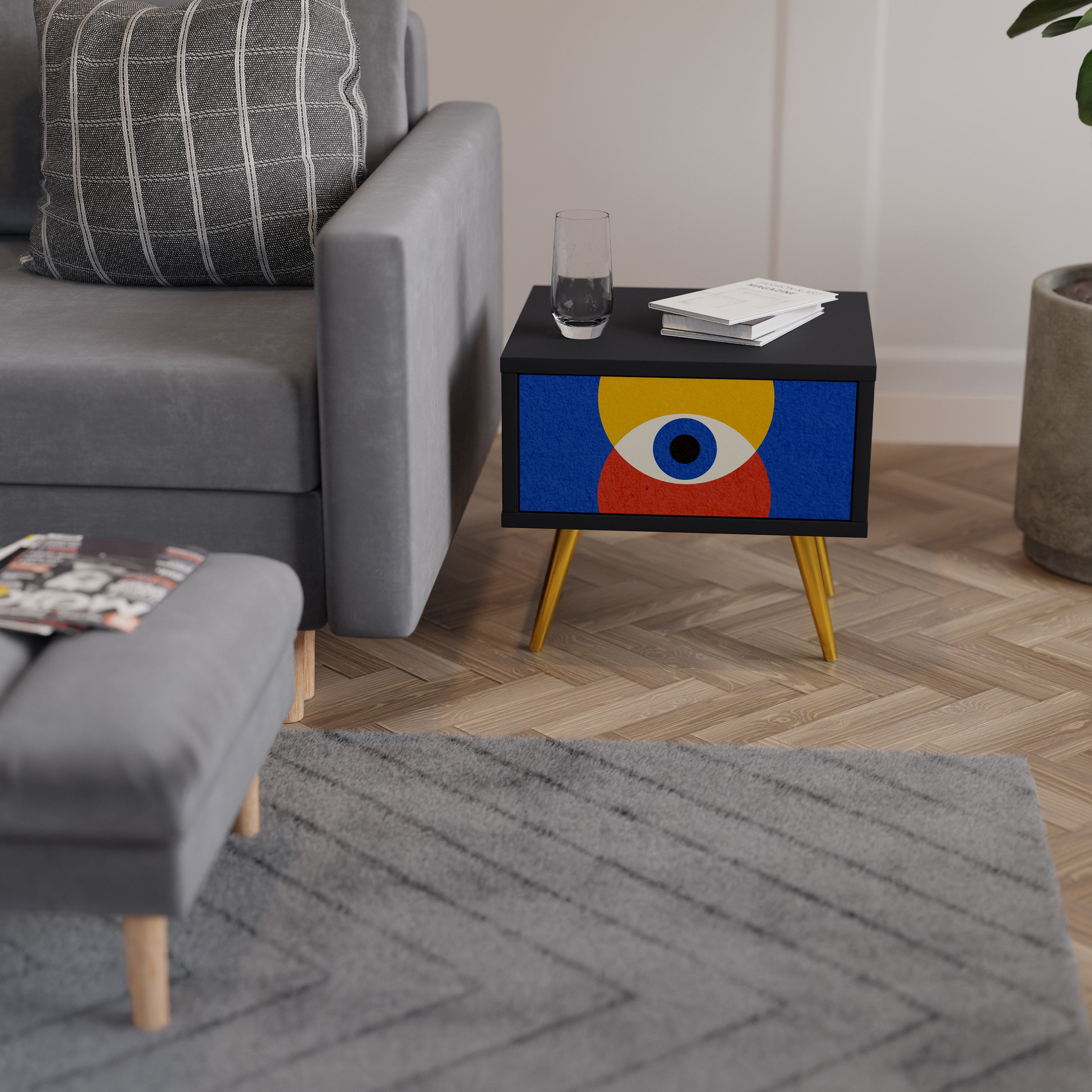 GEOMETRIC EYES Noční stolek