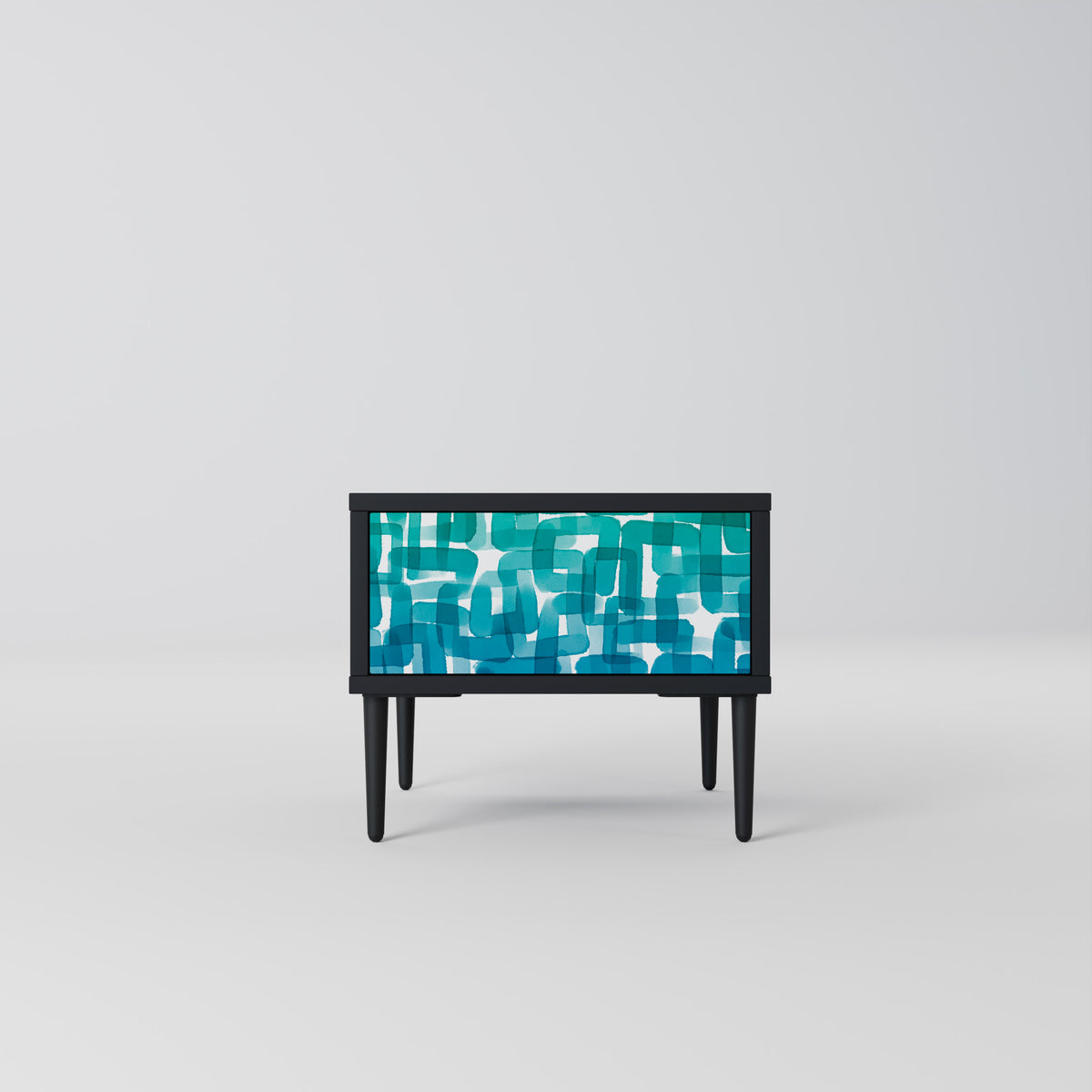 TURQUOISE RECTANGLES Noční stolek