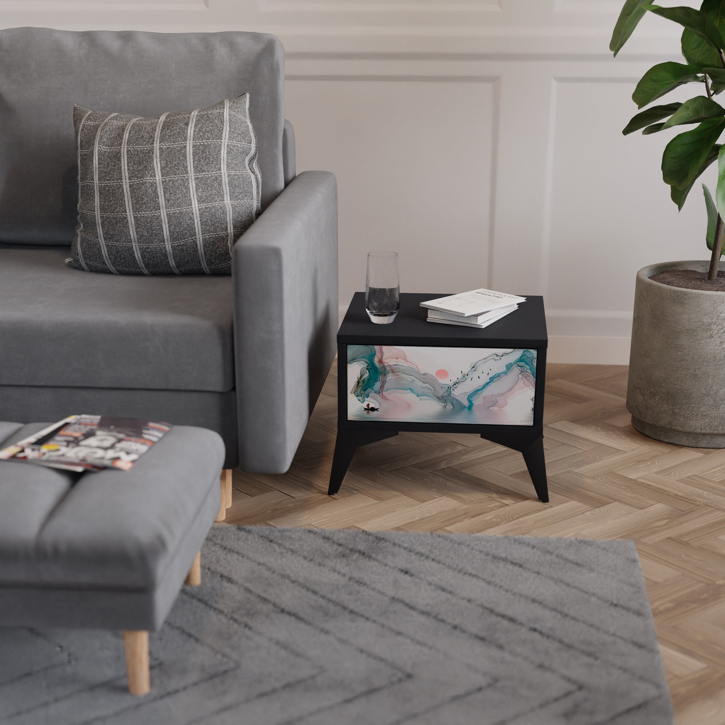 VELVET CROSSING Noční stolek