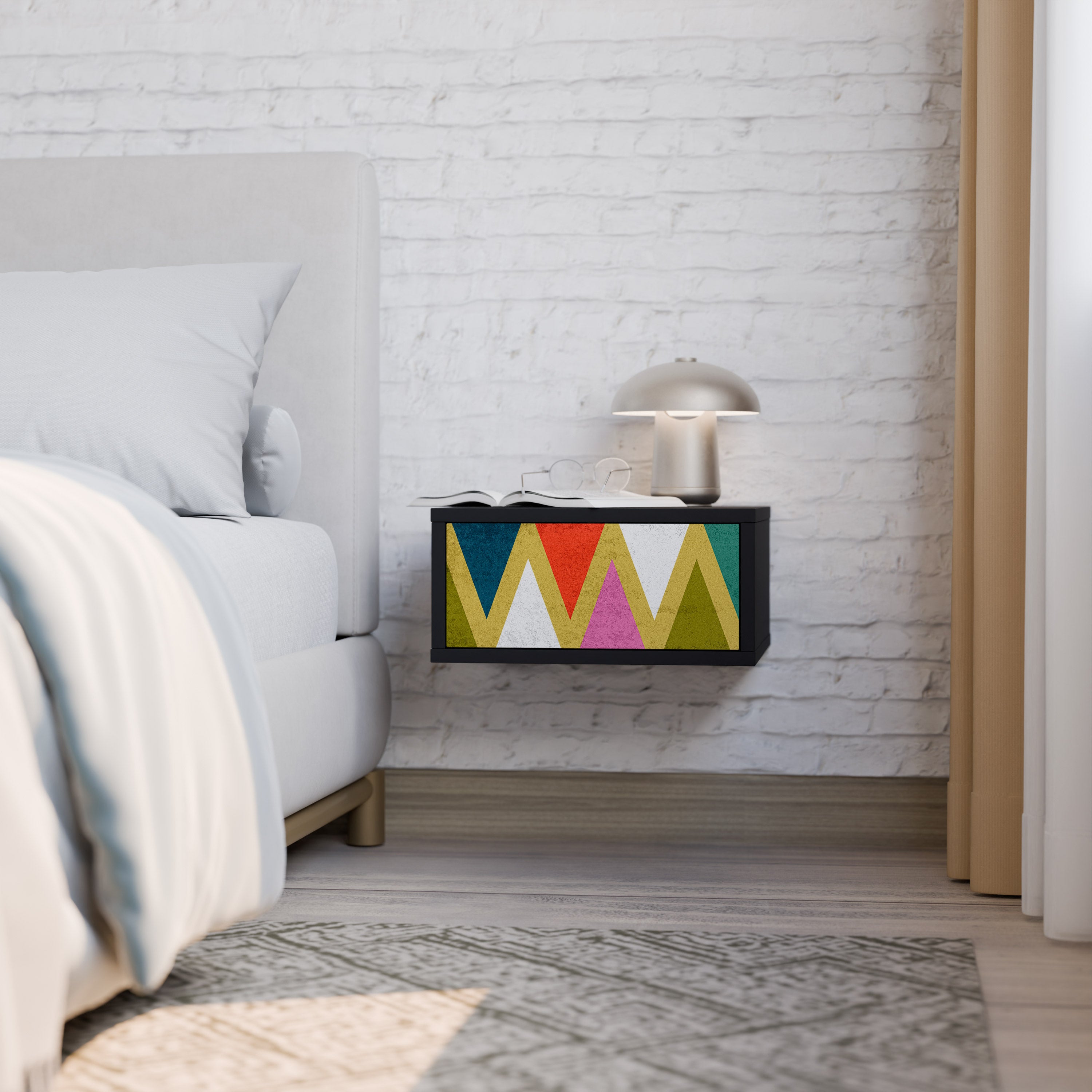 COLORFUL TRIANGLES Nightstand