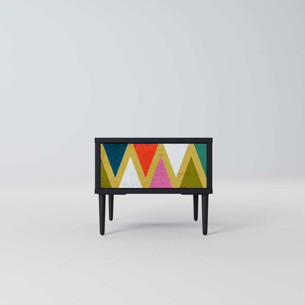 COLORFUL TRIANGLES Nightstand