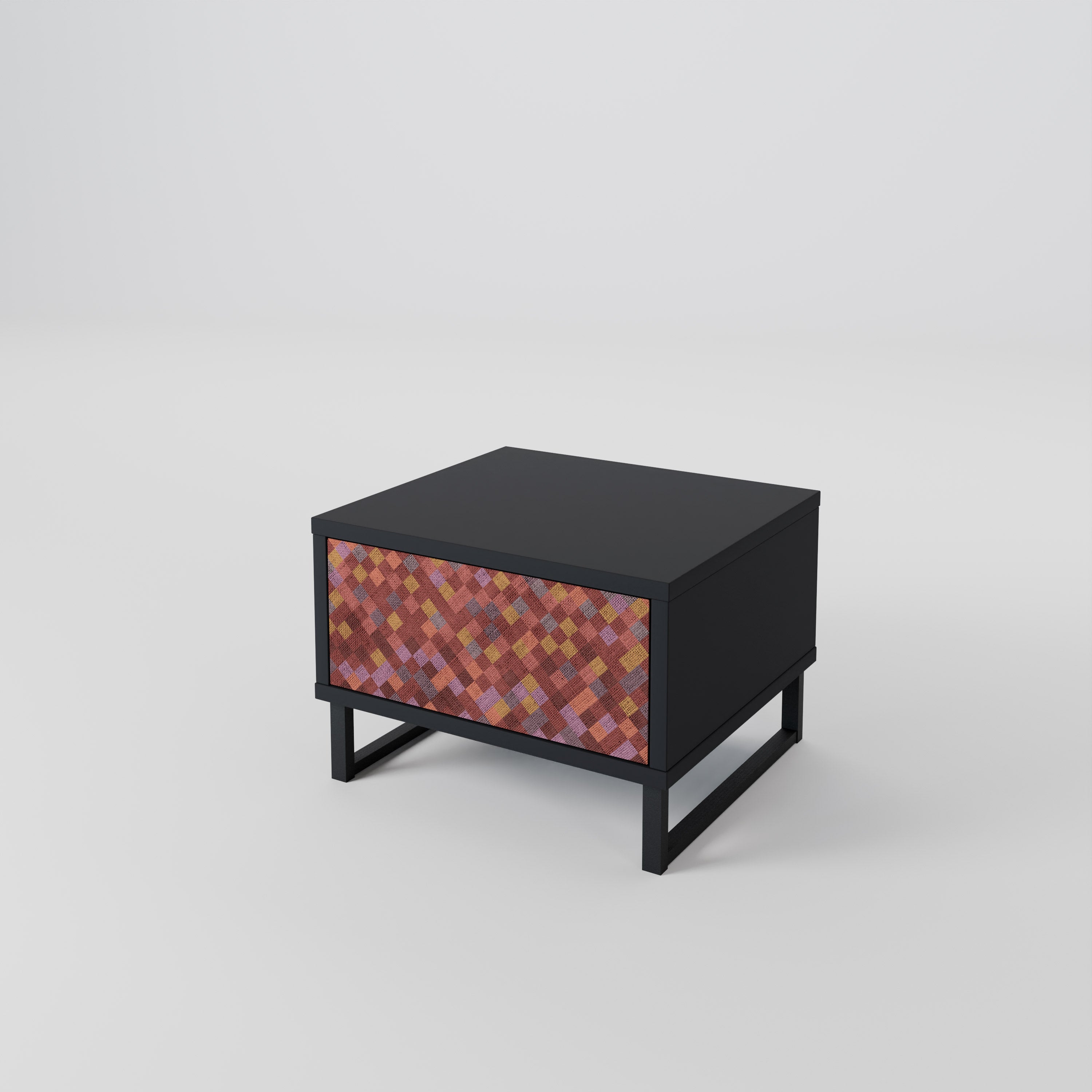 PAINTED SQUARES Nightstand