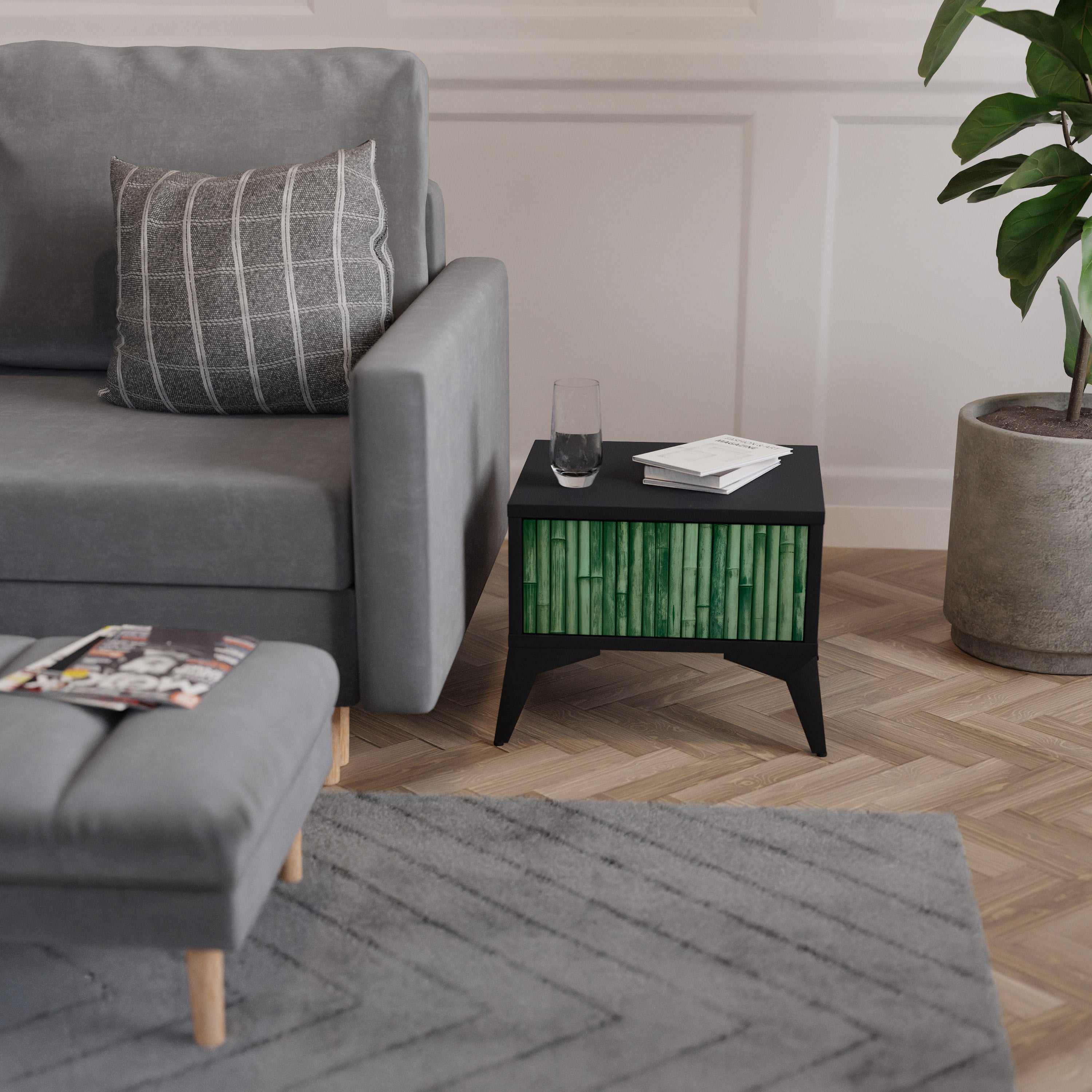 NATURAL GREEN Noční stolek