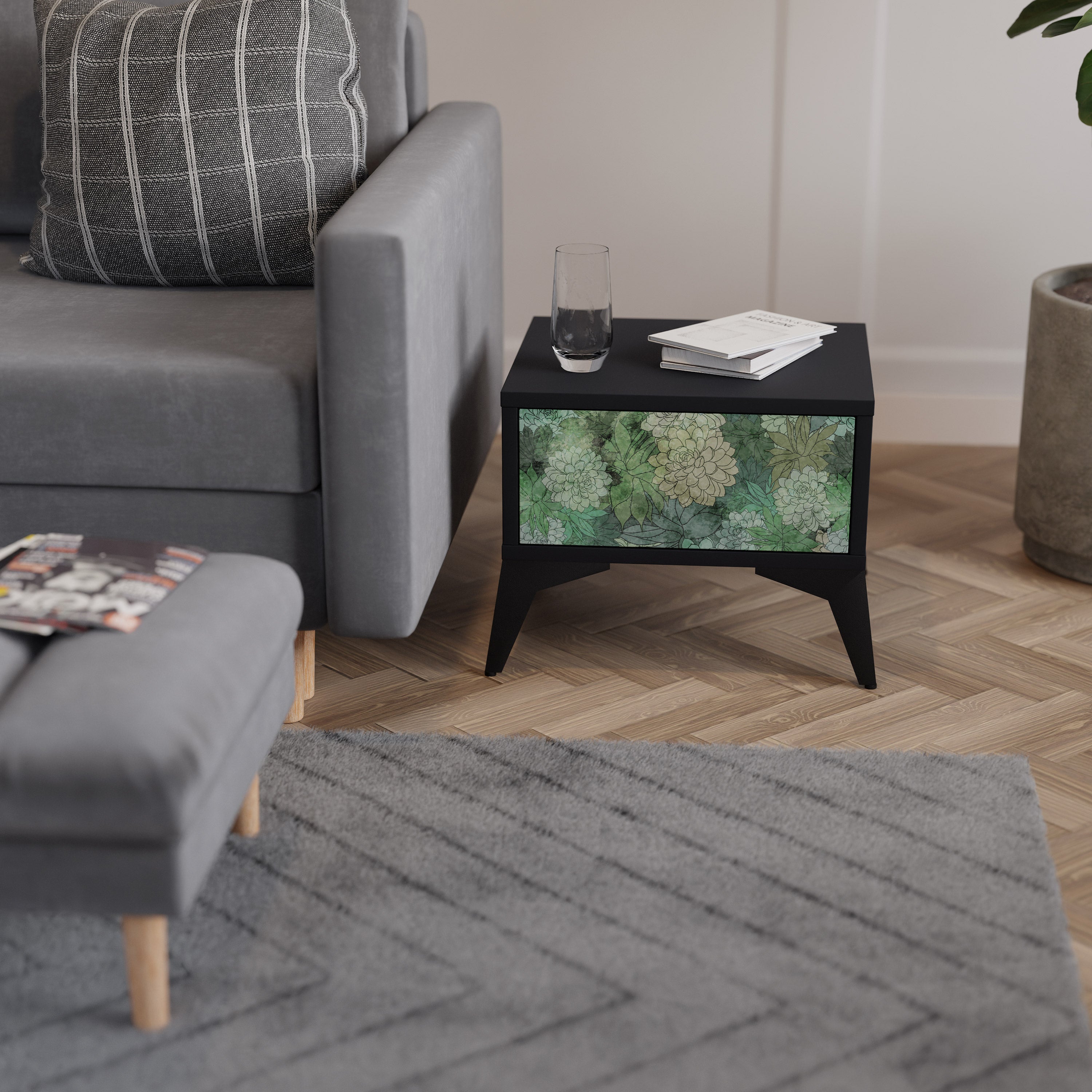 SUCCULENT CLUSTER Nightstand