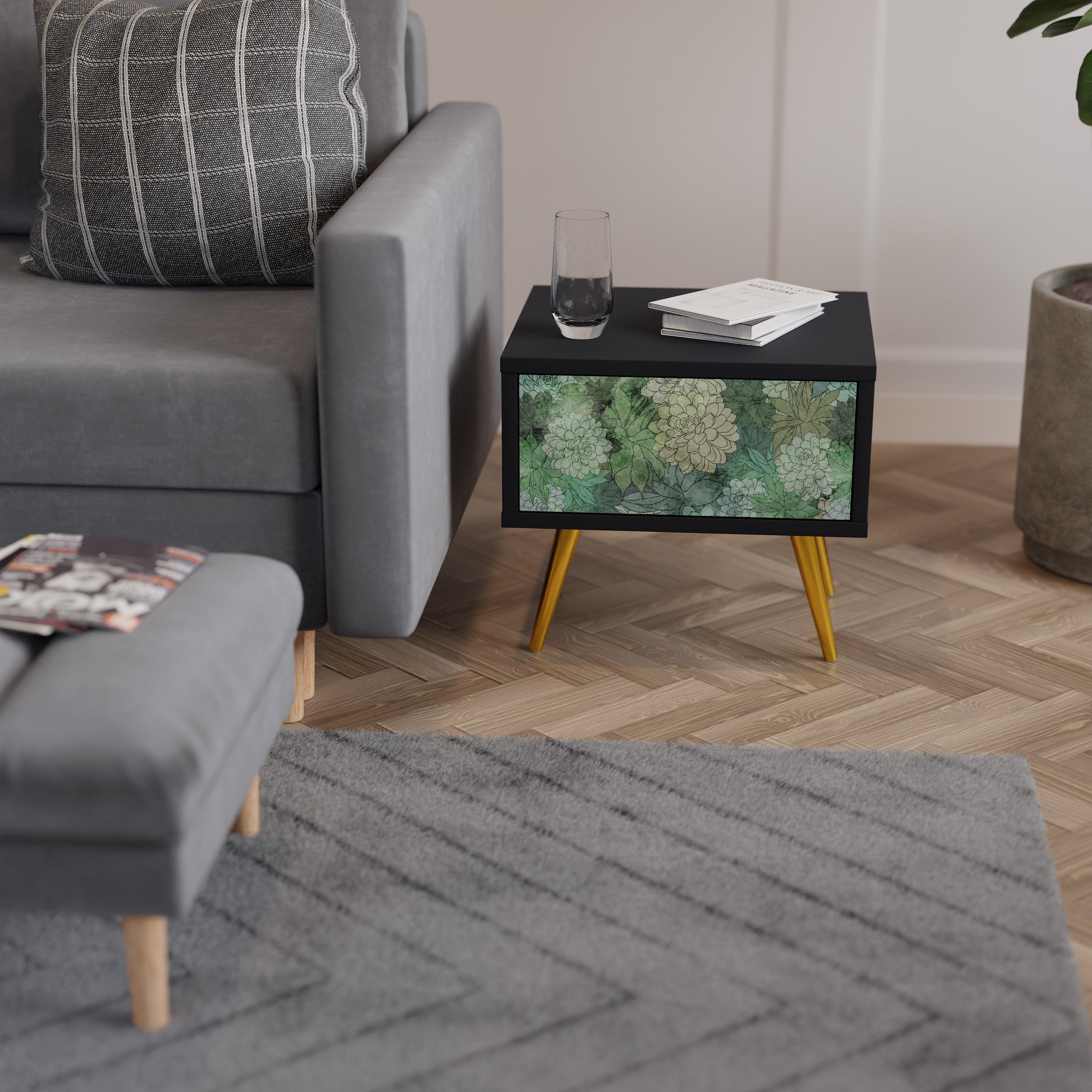 SUCCULENT CLUSTER Nightstand