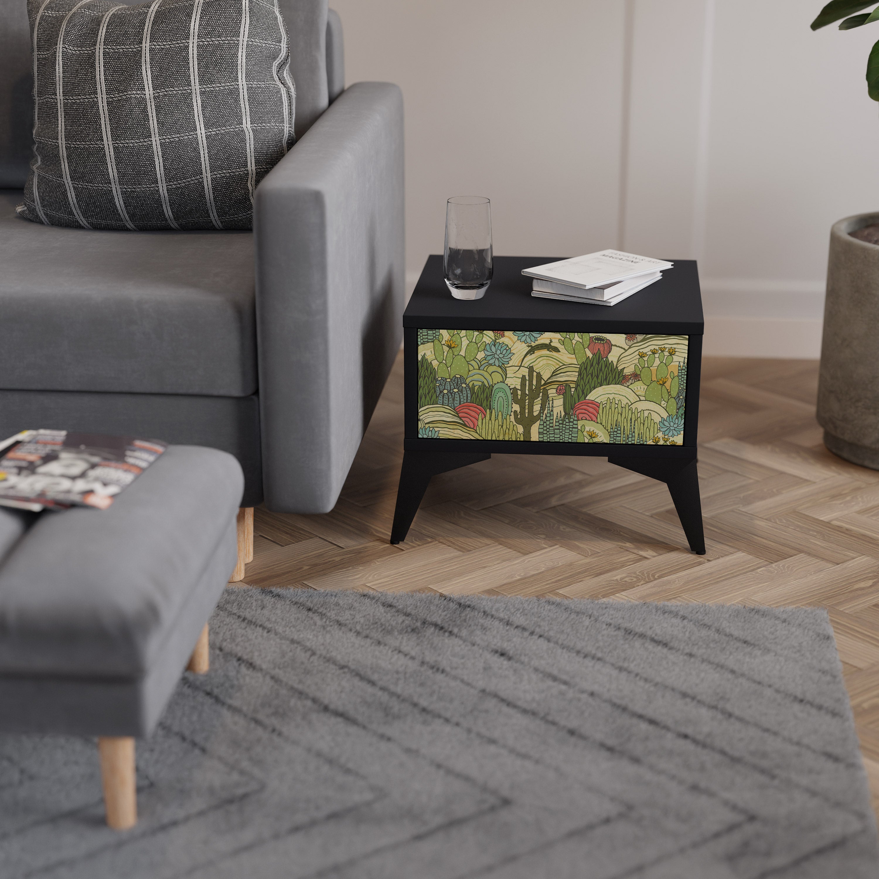 SUCCULENTS KALEIDOSCOPE Nightstand