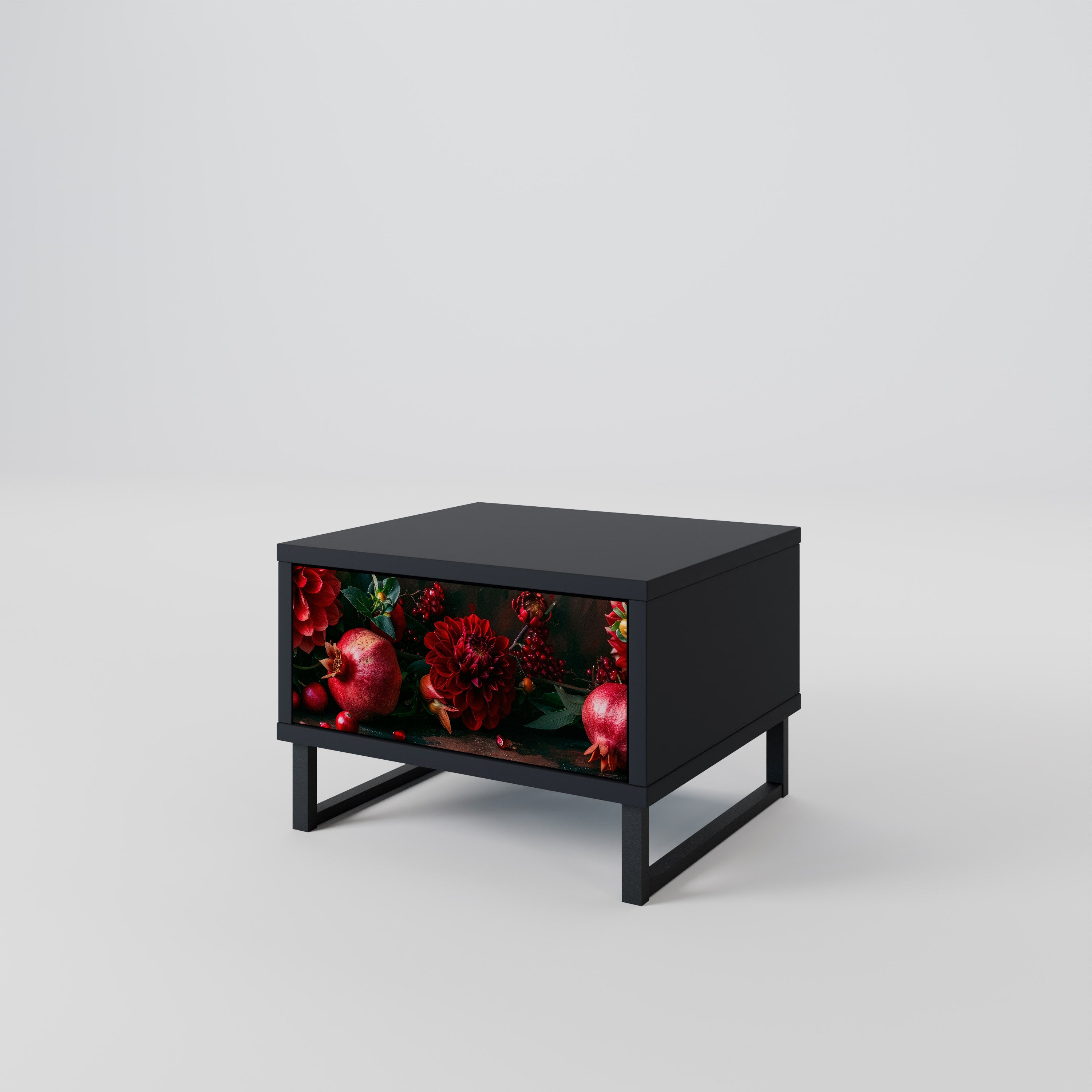 DAHLIAS AND POMEGRANATES Nightstand