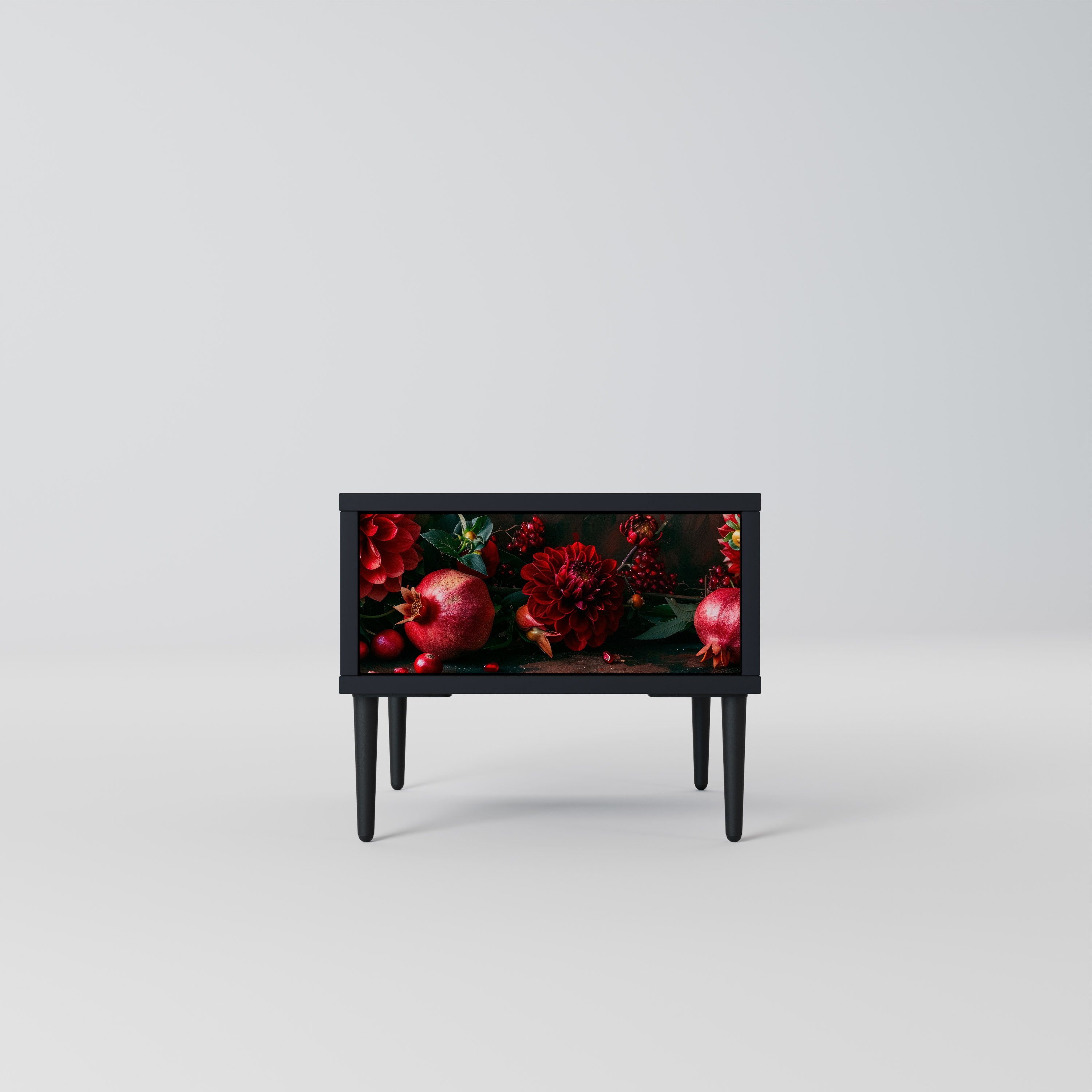 DAHLIAS AND POMEGRANATES Nightstand