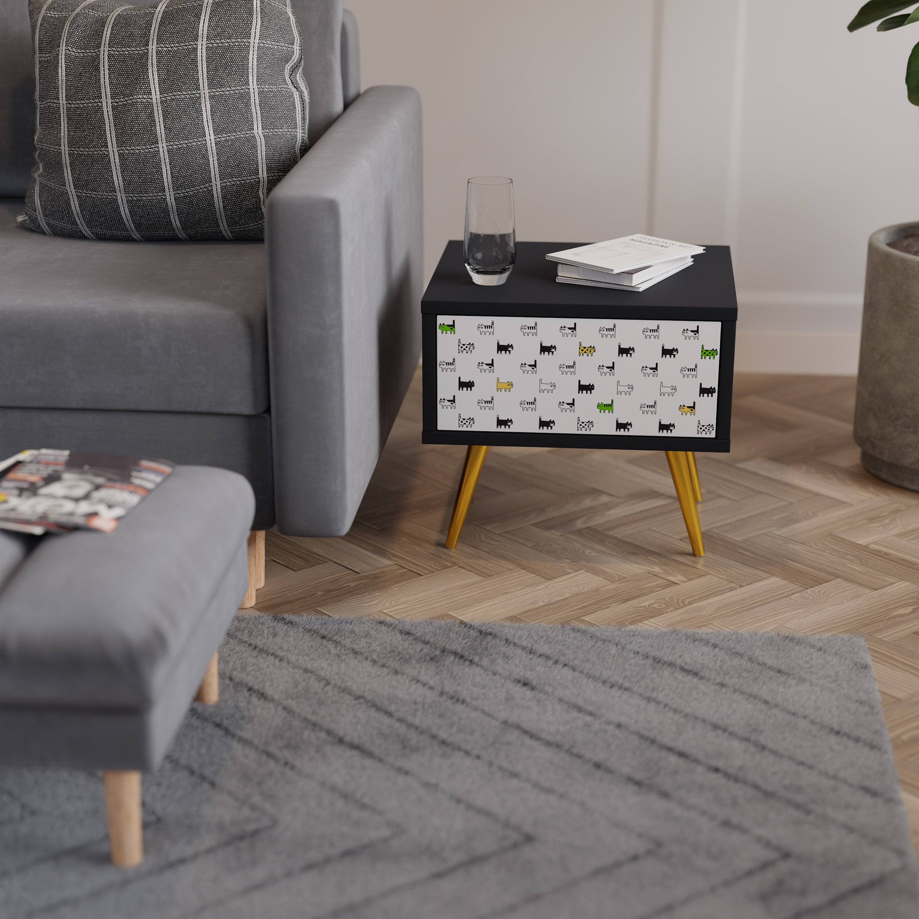 CATS COMPILATION Nightstand