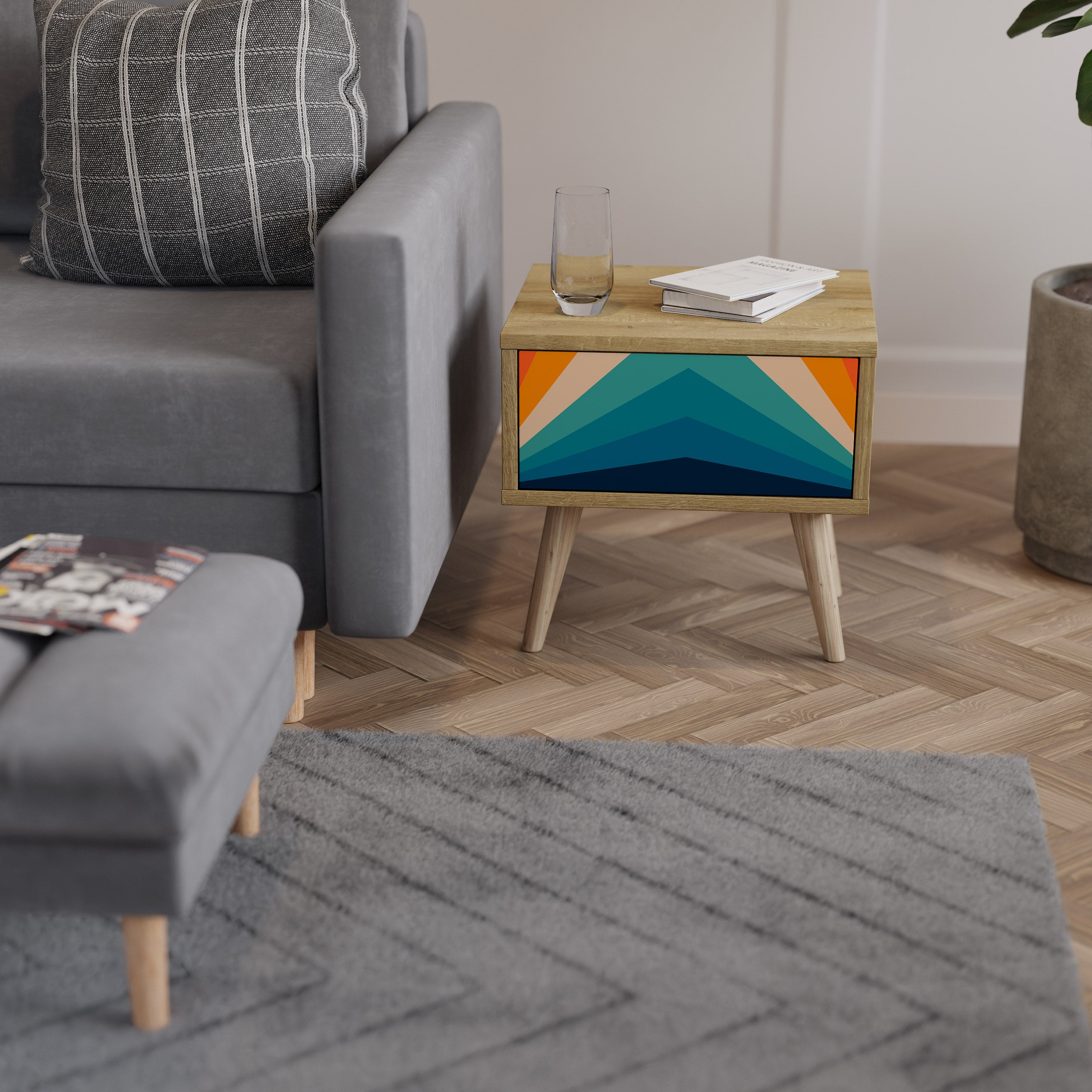 PRISM CONCUSSION Nightstand