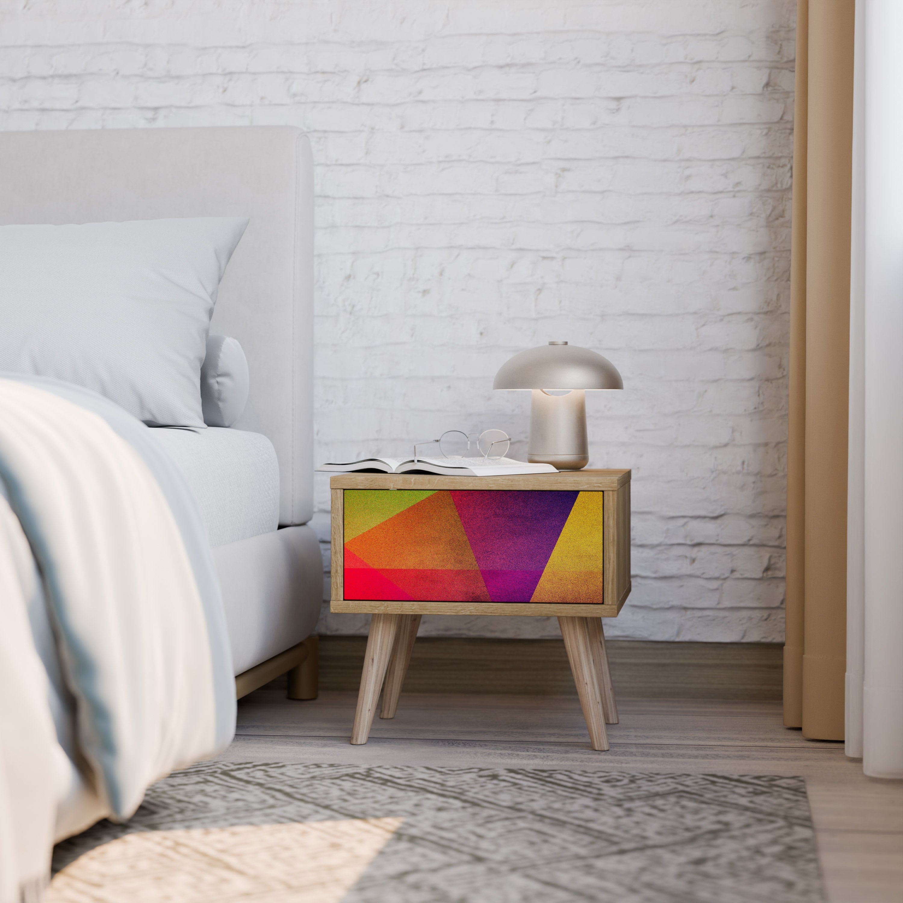 VIVID GEOMETRY Nightstand