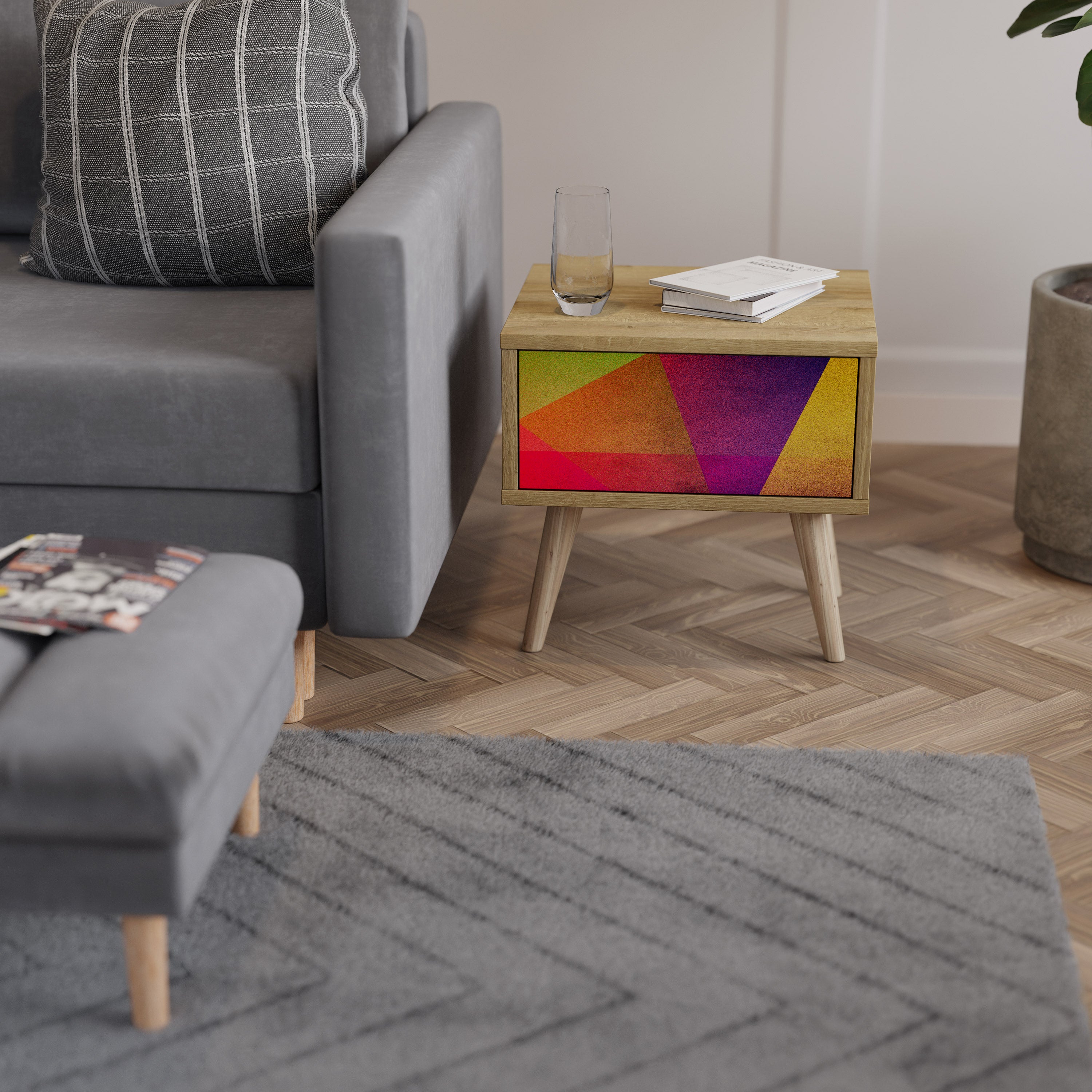 VIVID GEOMETRY Nightstand