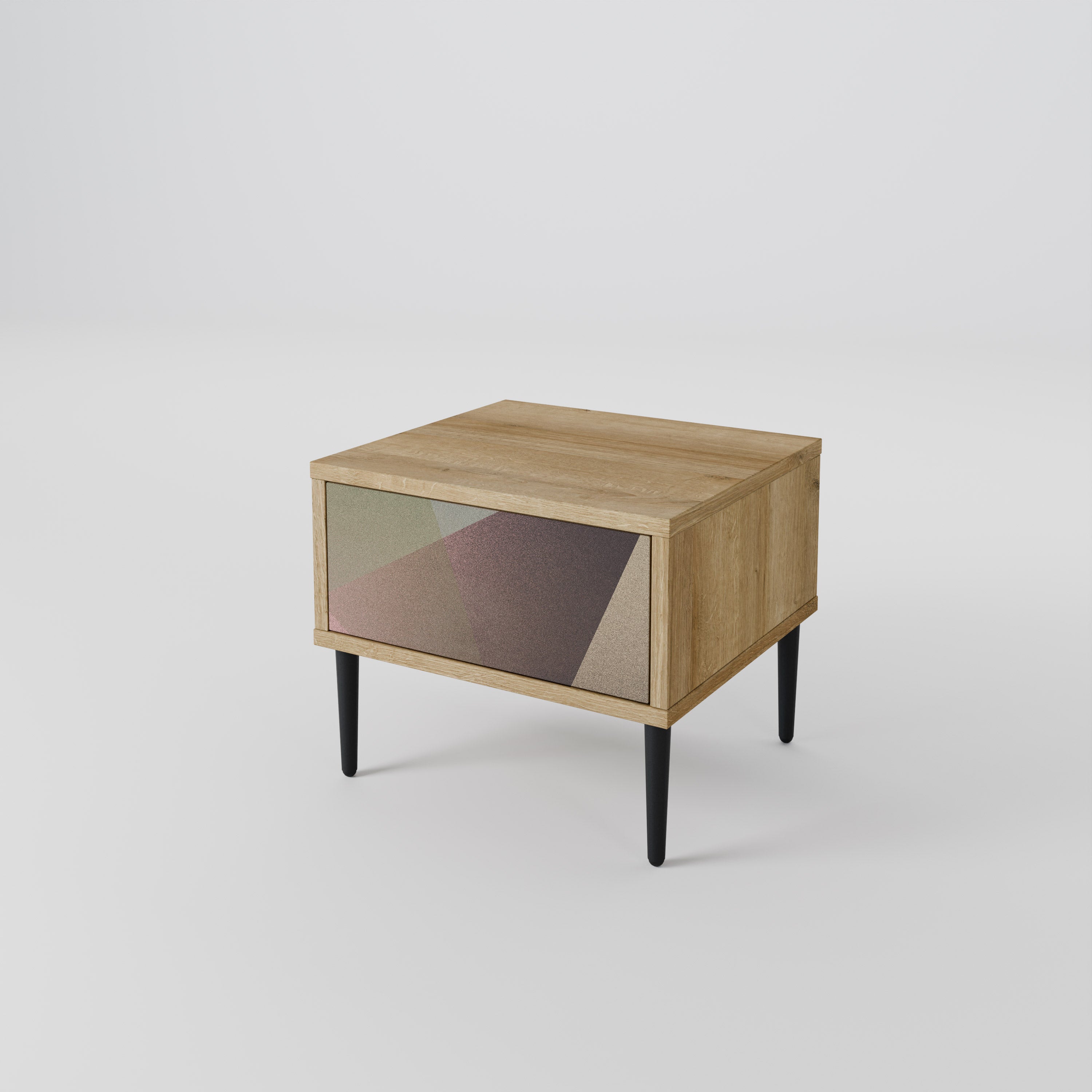 BEIGE GEOMETRY Nightstand