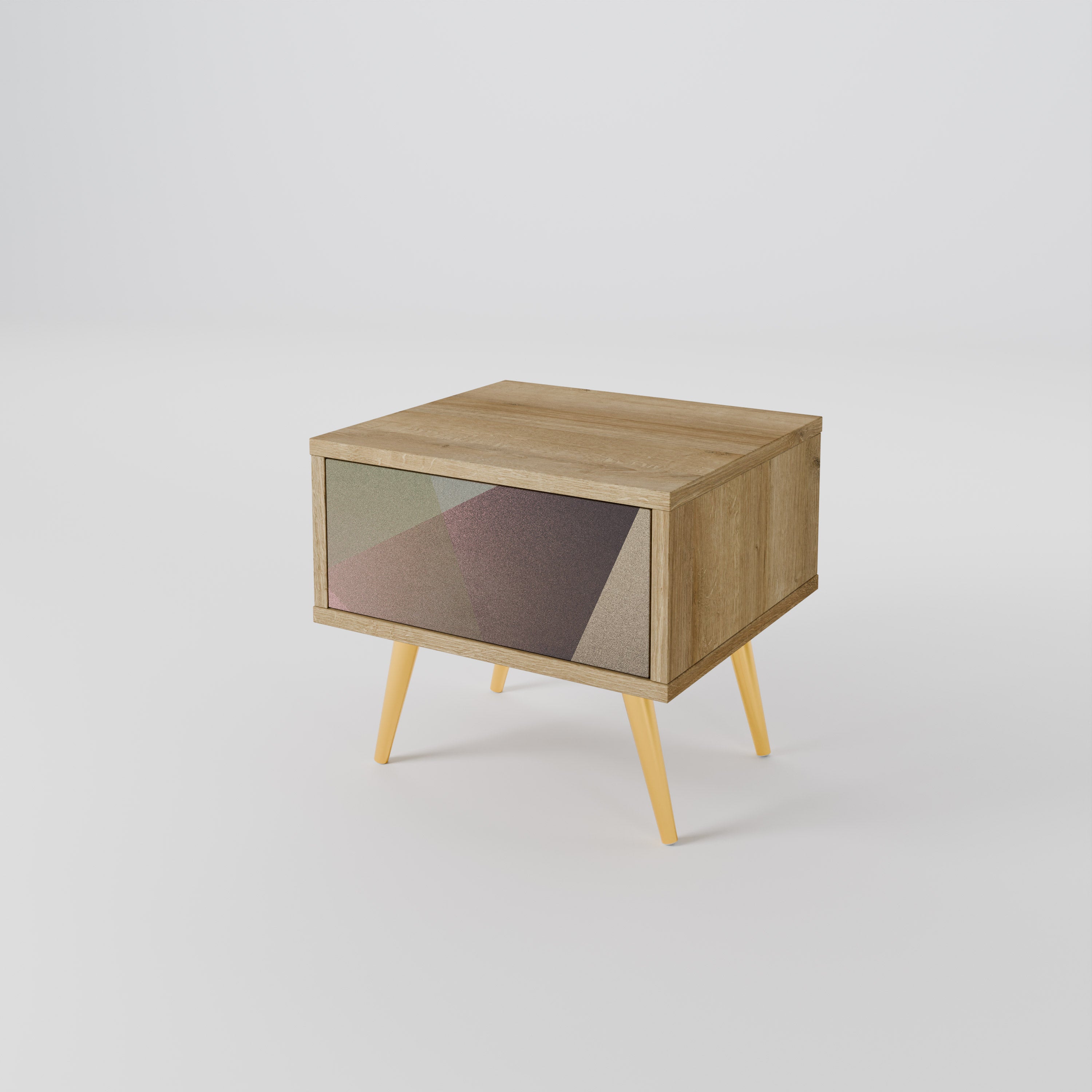 BEIGE GEOMETRY Nightstand