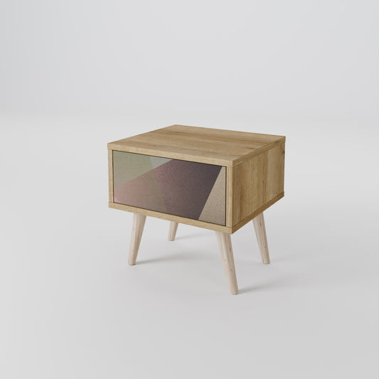BEIGE GEOMETRY Noční stolek
