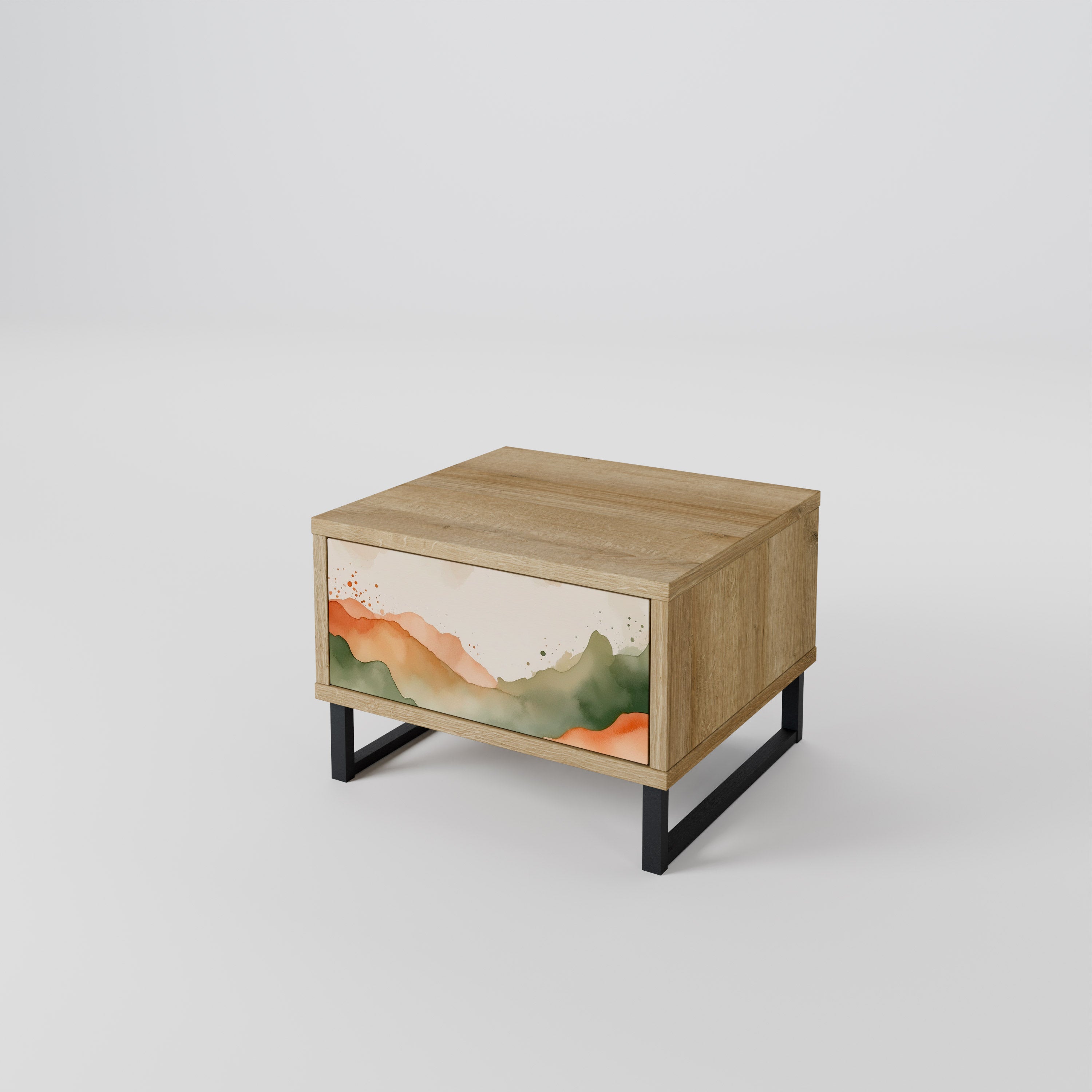 WATERCOLOUR PEAKS Noční stolek