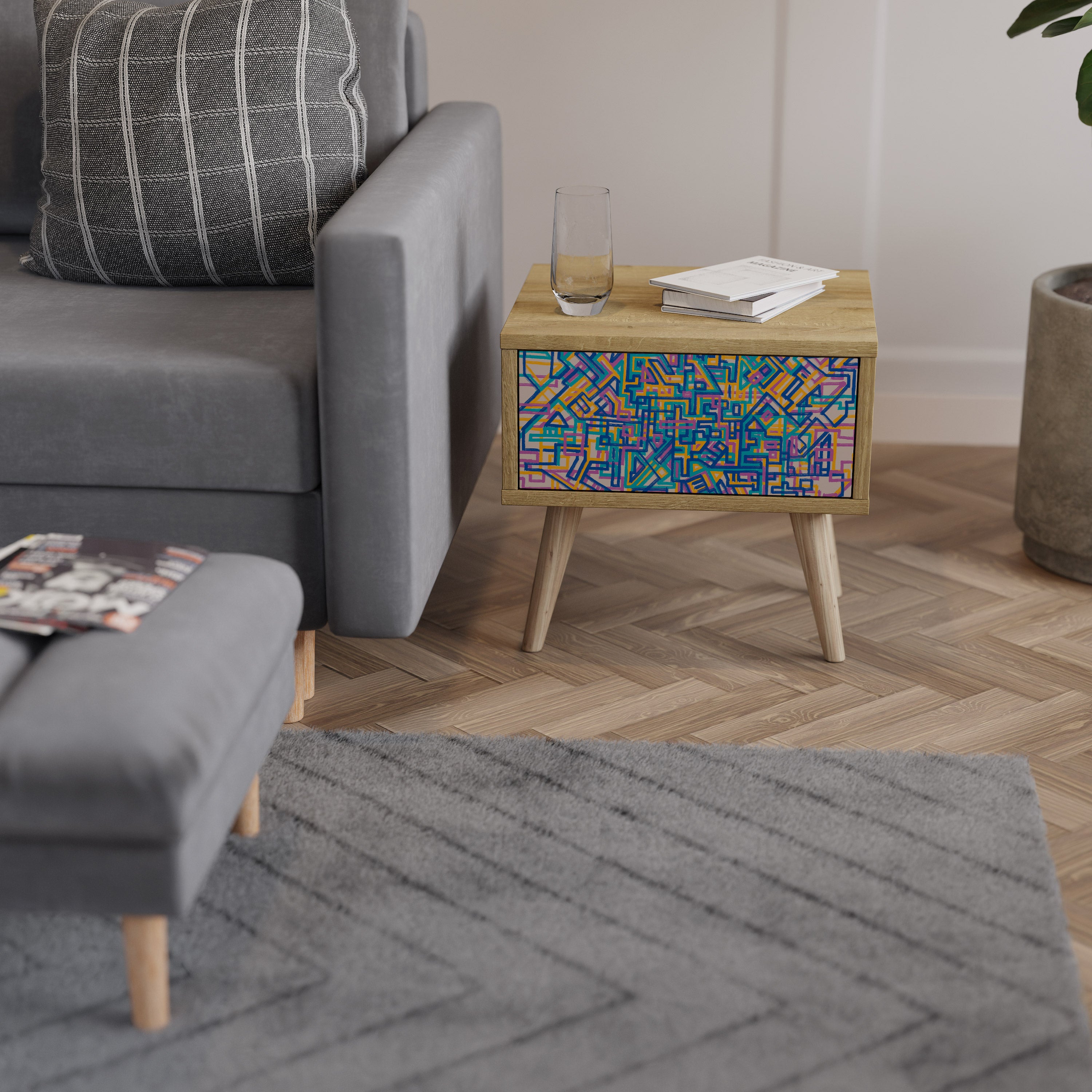 MEMORIES MAP Nightstand