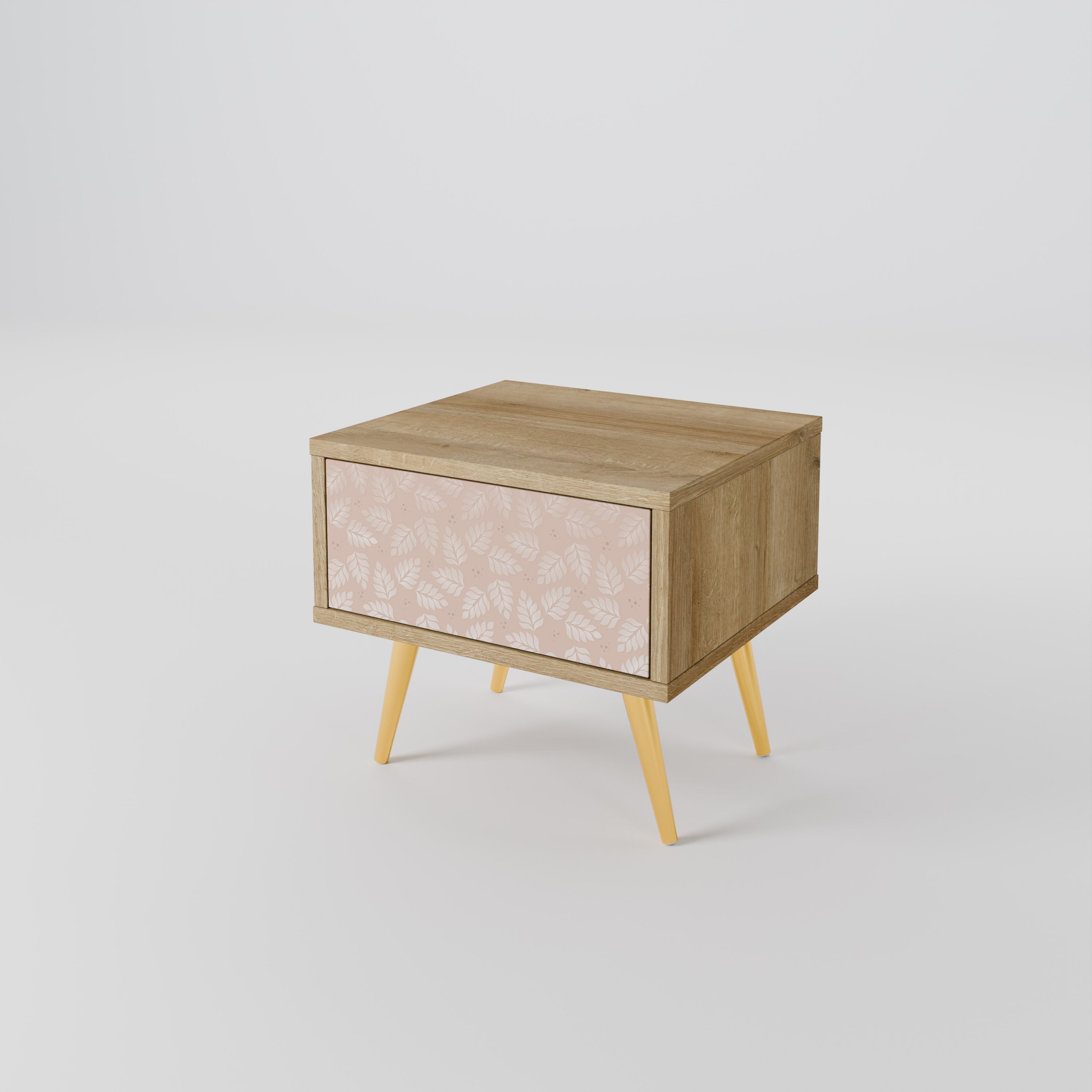 LEAVES ON BEIGE Nightstand