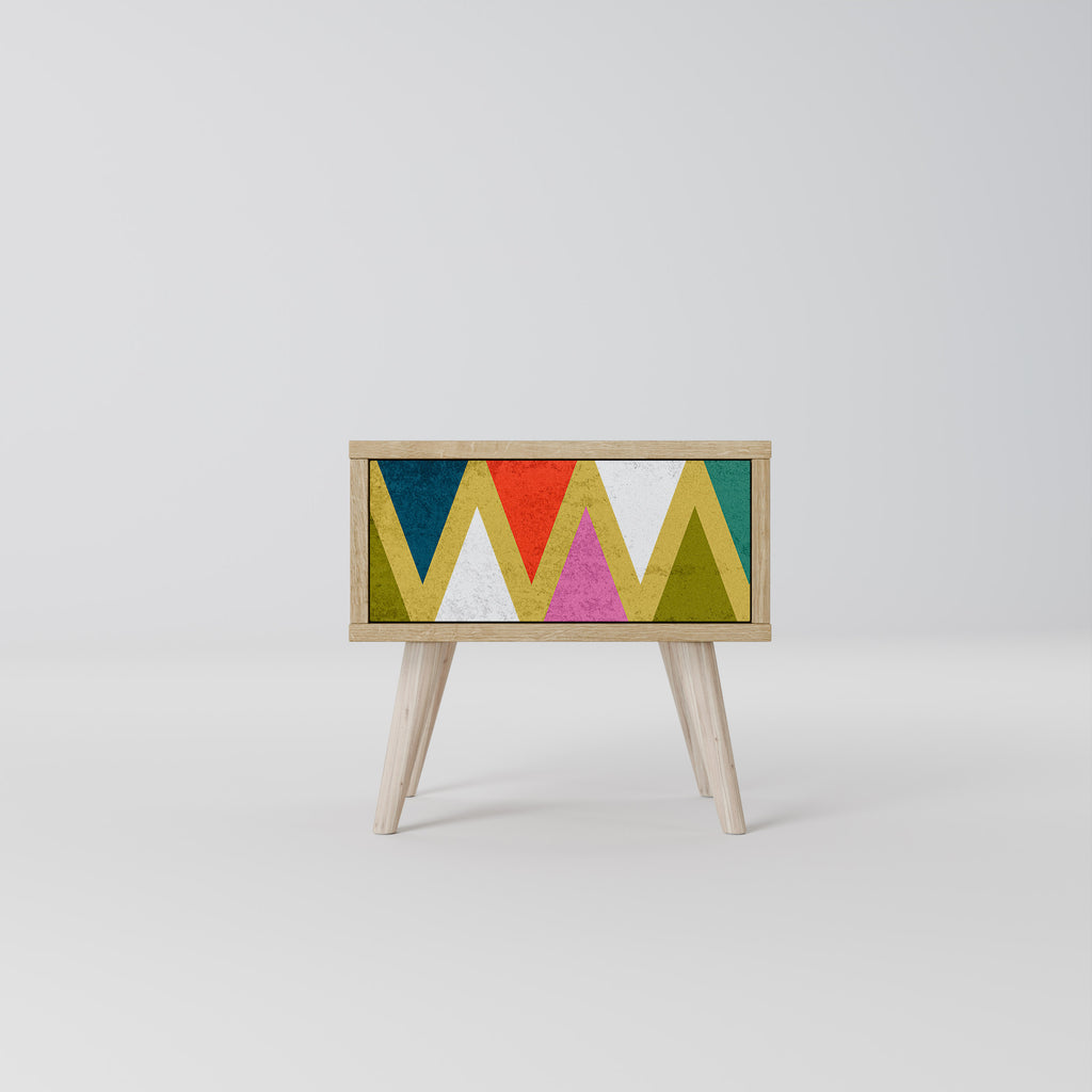 COLORFUL TRIANGLES Nightstand