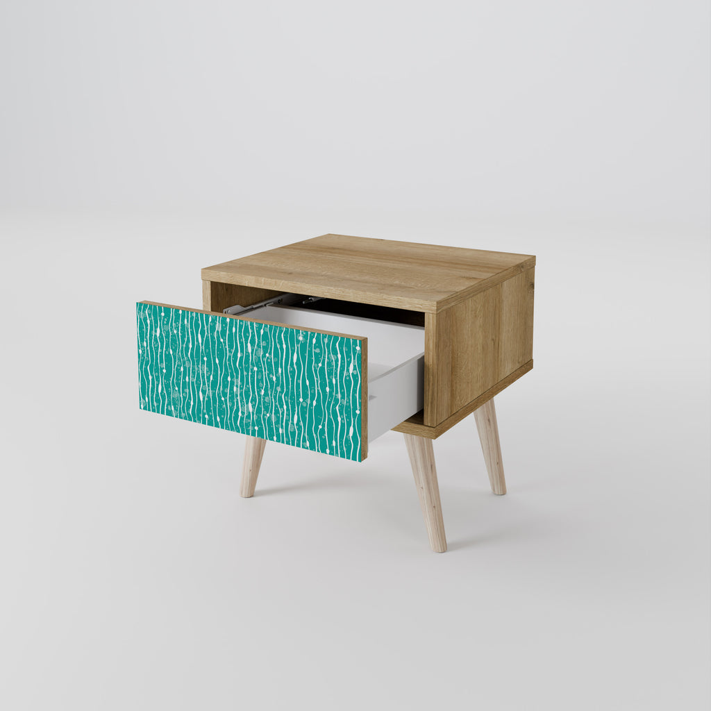 TURQUOISE RAIN Nightstand