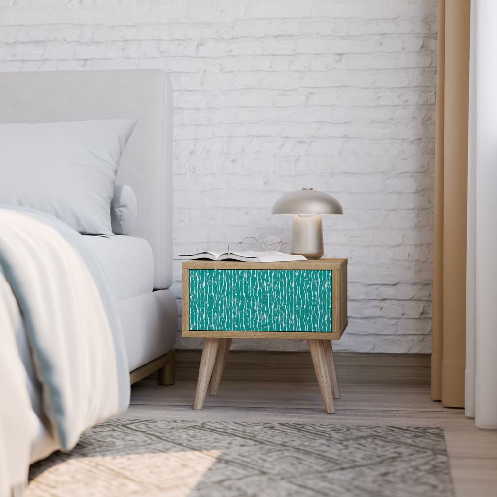 TURQUOISE RAIN Nightstand