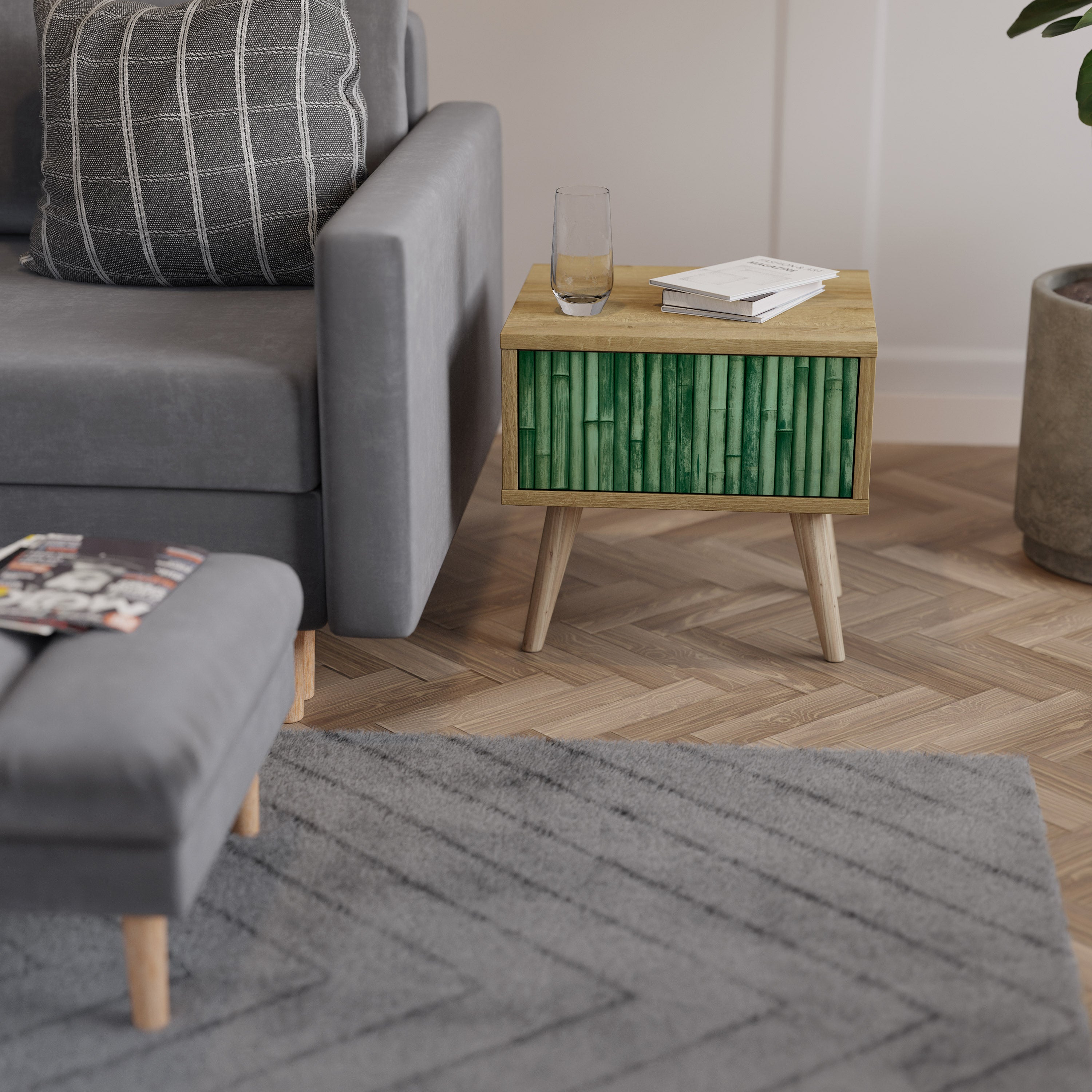 NATURAL GREEN Nightstand