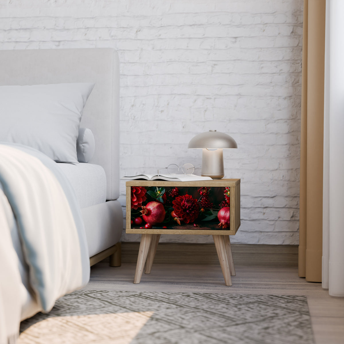 DAHLIAS AND POMEGRANATES Noční stolek