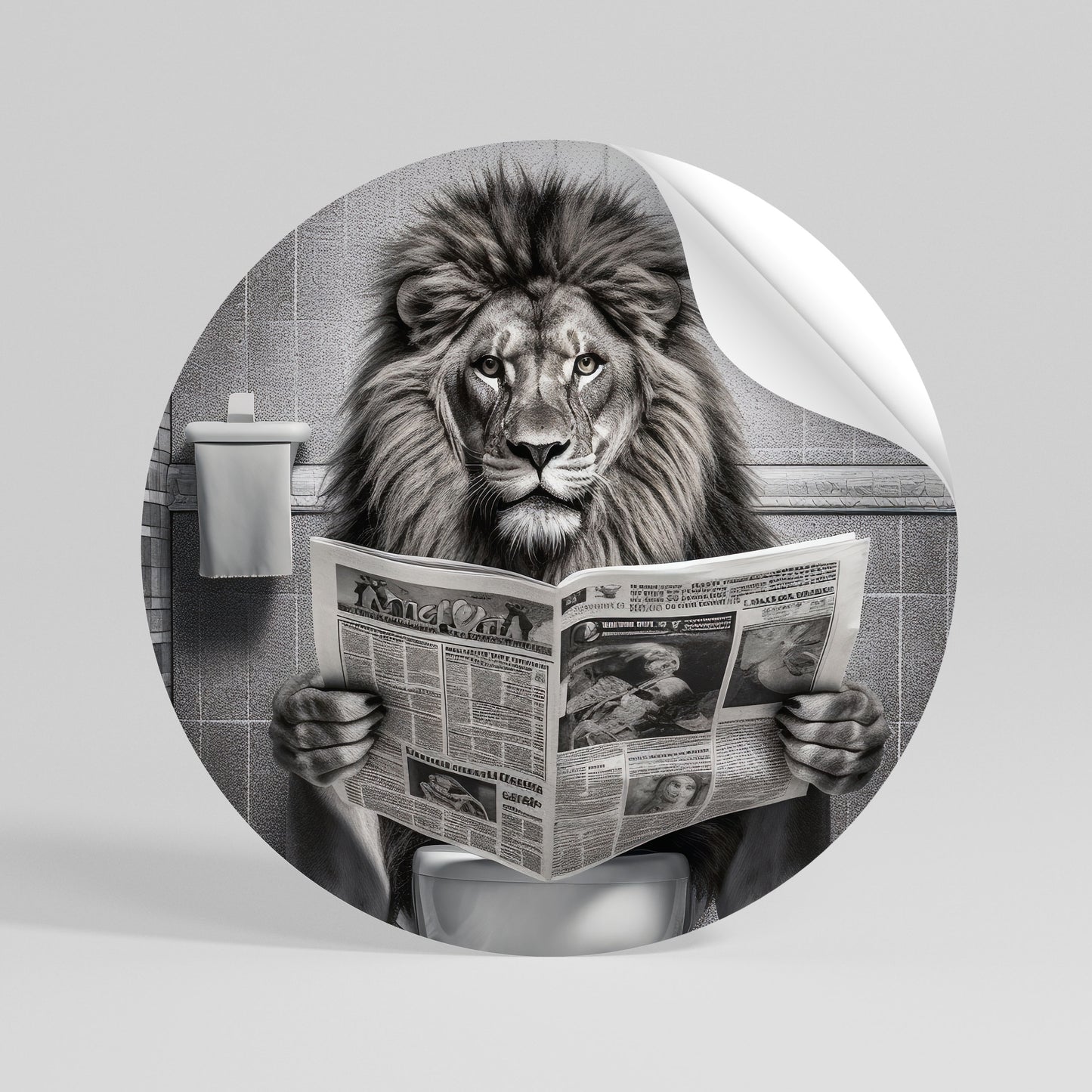 ROAR PRESS REVIEW Kulatá samolepka