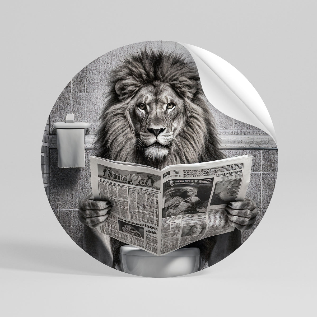 ROAR PRESS REVIEW Kulatá samolepka