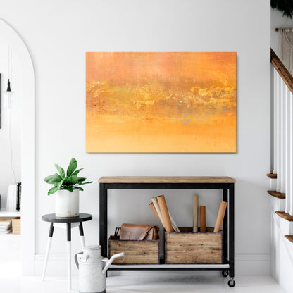 ORANGE IMPRESSION Horizontal Canvas Print