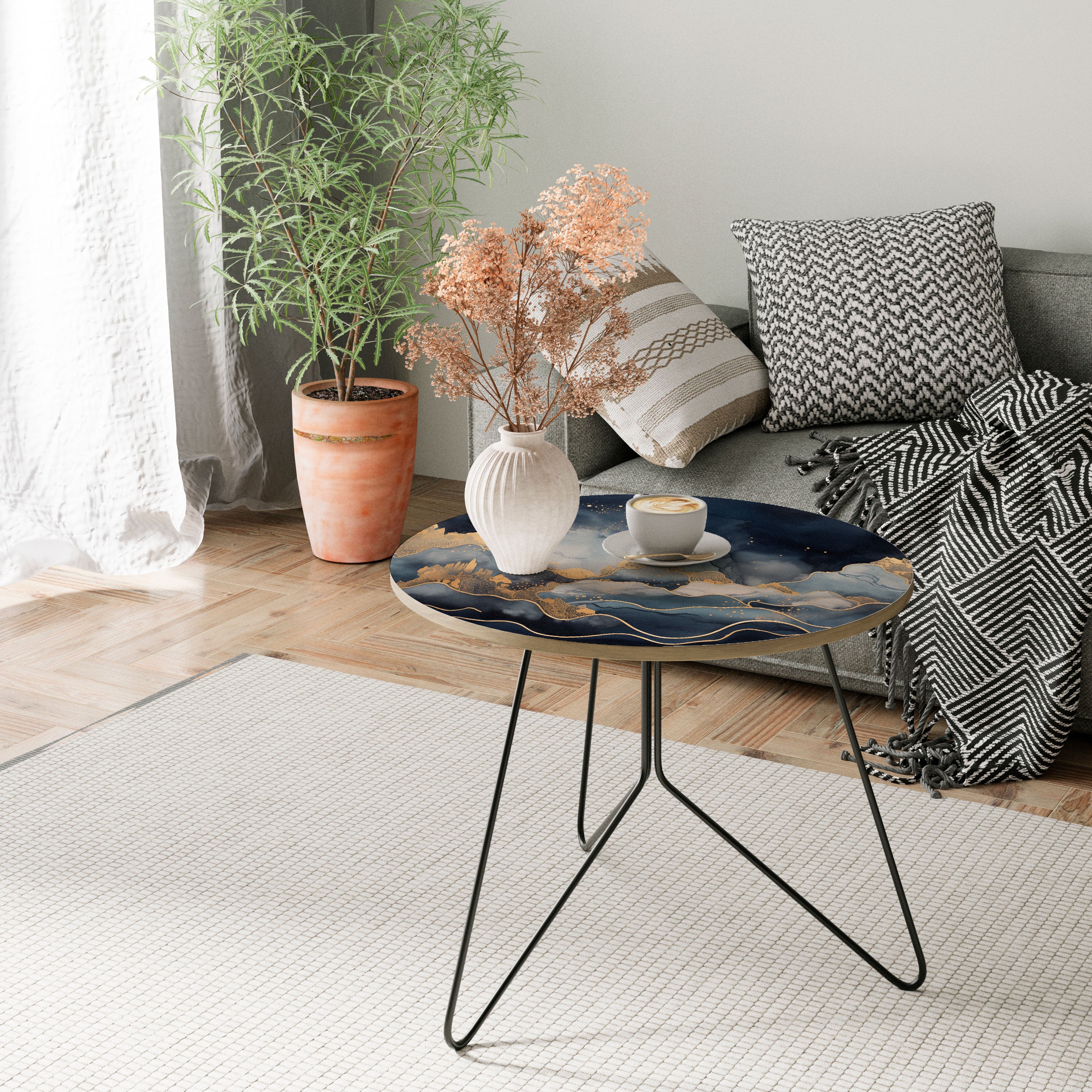 GOLDEN PEAK OF BLUE Coffee Table