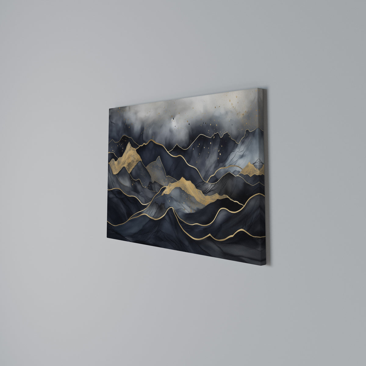 GOLDEN SUMMIT SERENITY Horizontal Canvas Print