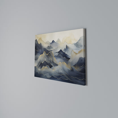 GOLDEN MOUNTAIN FOG Horizontal Canvas Print