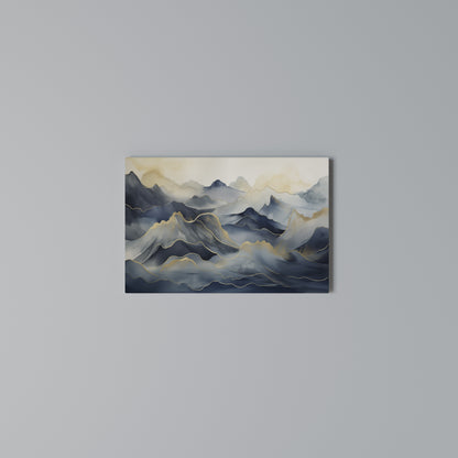 GOLDEN MOUNTAIN FOG Horizontal Canvas Print