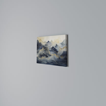 GOLDEN MOUNTAIN FOG Horizontal Canvas Print