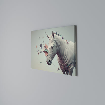 FUTURISTIC HORSE Horizontal Canvas Print