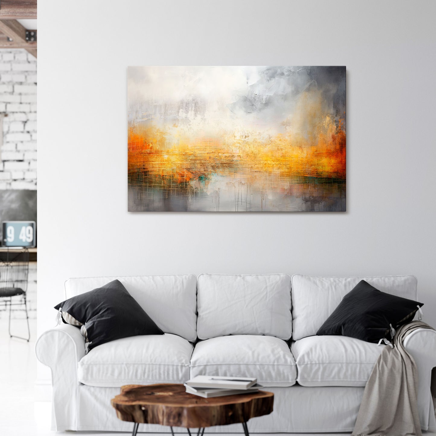 IMPRESSIONAL DAWN Horizontal Canvas Print