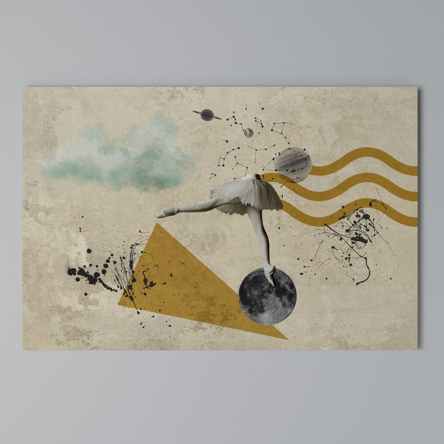 SHAPES OF BALLERINA Horizontal Canvas Print