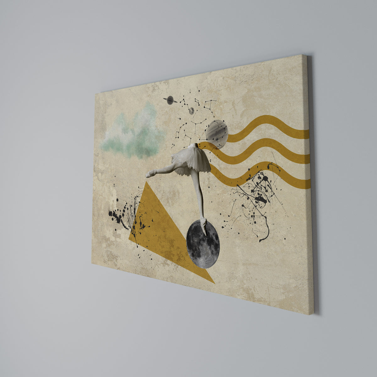 SHAPES OF BALLERINA Horizontal Canvas Print