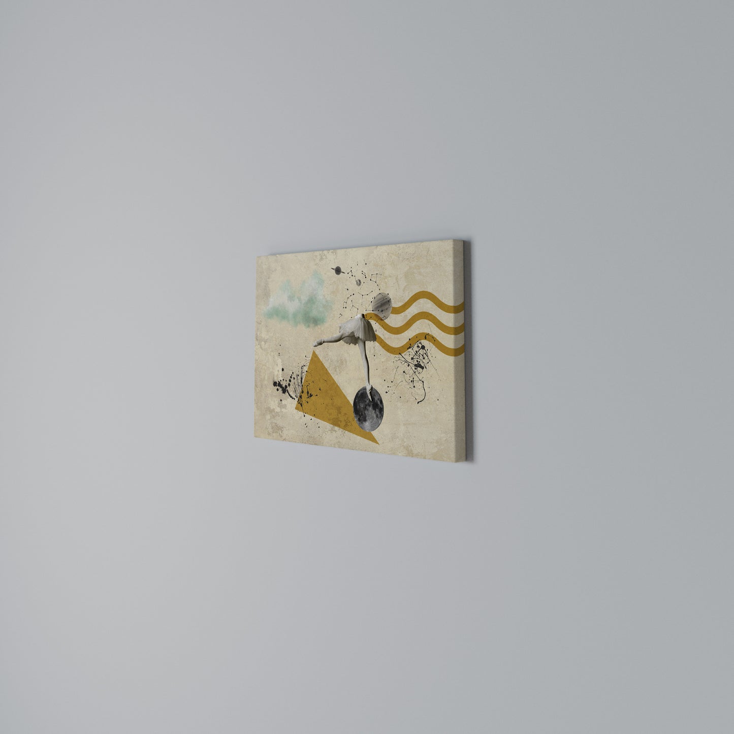 SHAPES OF BALLERINA Horizontal Canvas Print