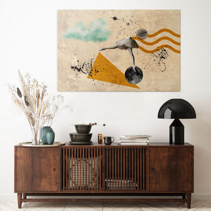SHAPES OF BALLERINA Horizontal Canvas Print