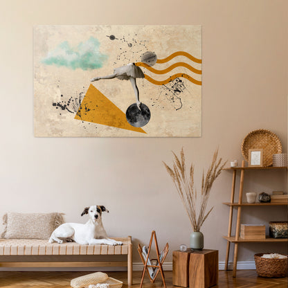 SHAPES OF BALLERINA Horizontal Canvas Print