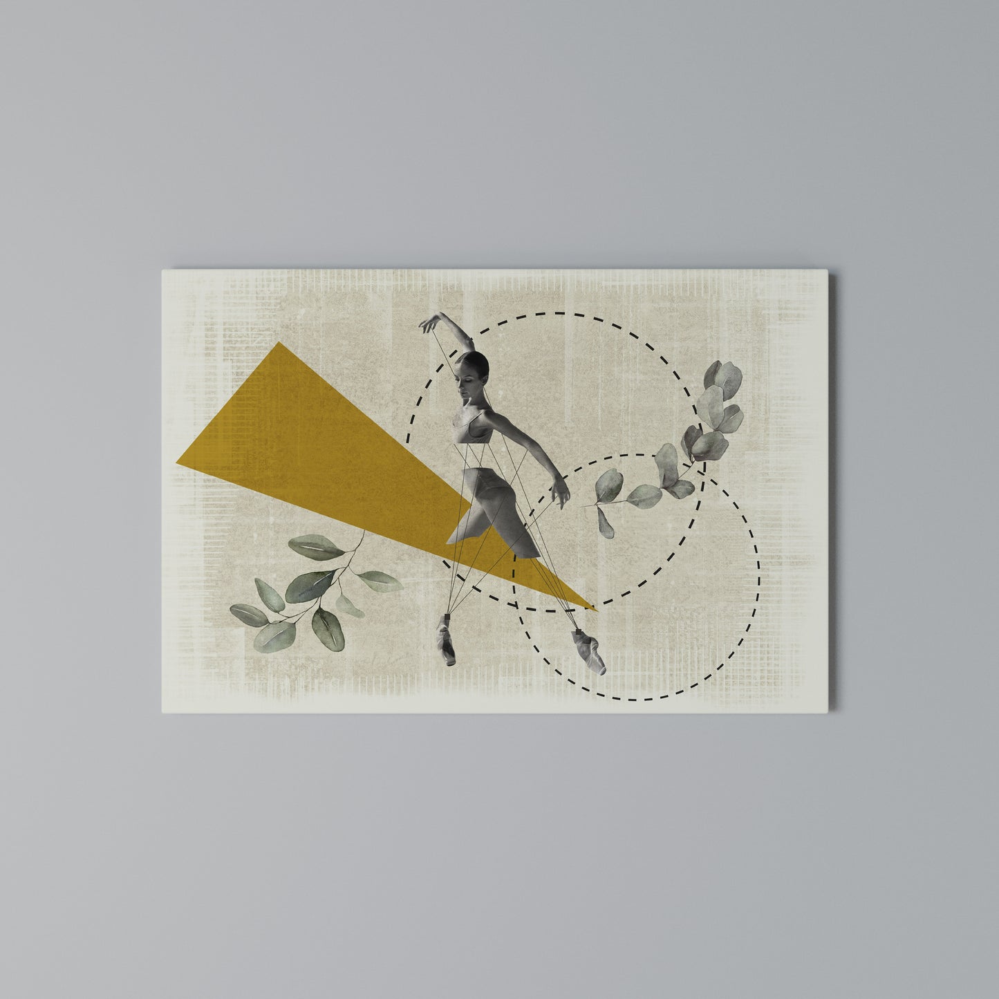 TRIANGLE MOVEMENT Horizontal Canvas Print