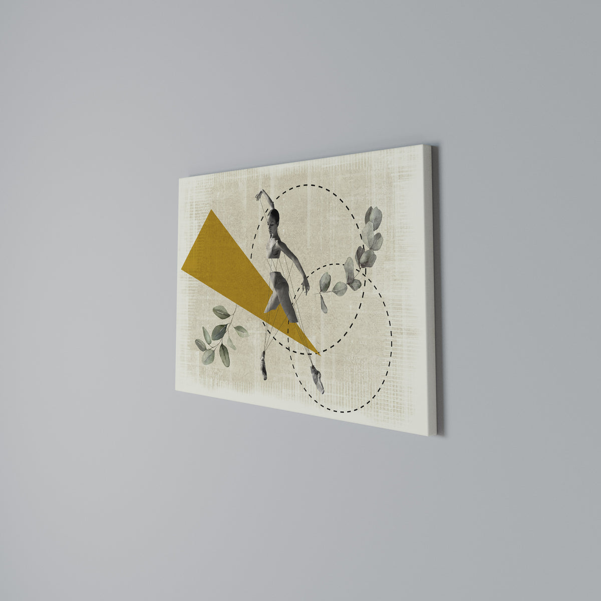 TRIANGLE MOVEMENT Horizontal Canvas Print